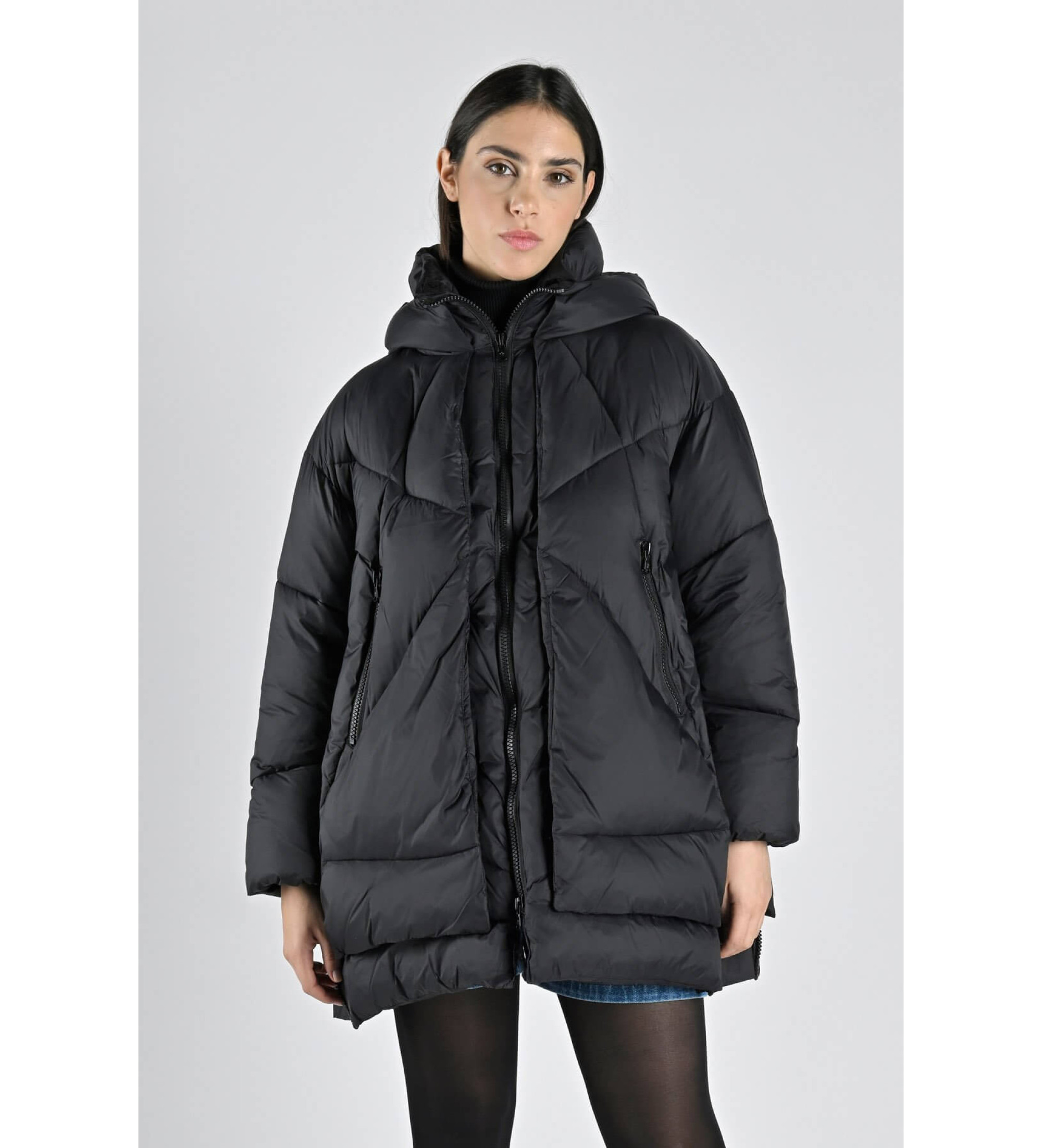 Canadian Classics für Damen. CN.G224410W Eugenia Mantel schwarz (M/L), Lässig, Nylon