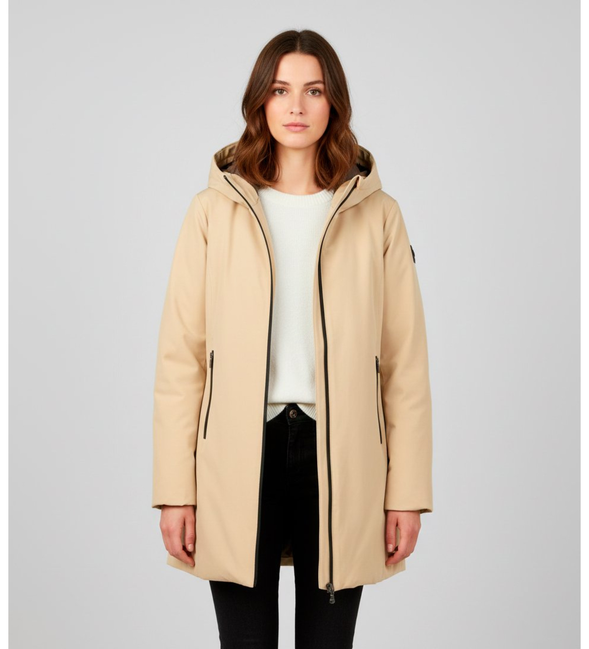 Canadian Classics für Damen. CN.G224381WLG Yorkton Jacke grün (S), Beige, Lässig, Baumwolle