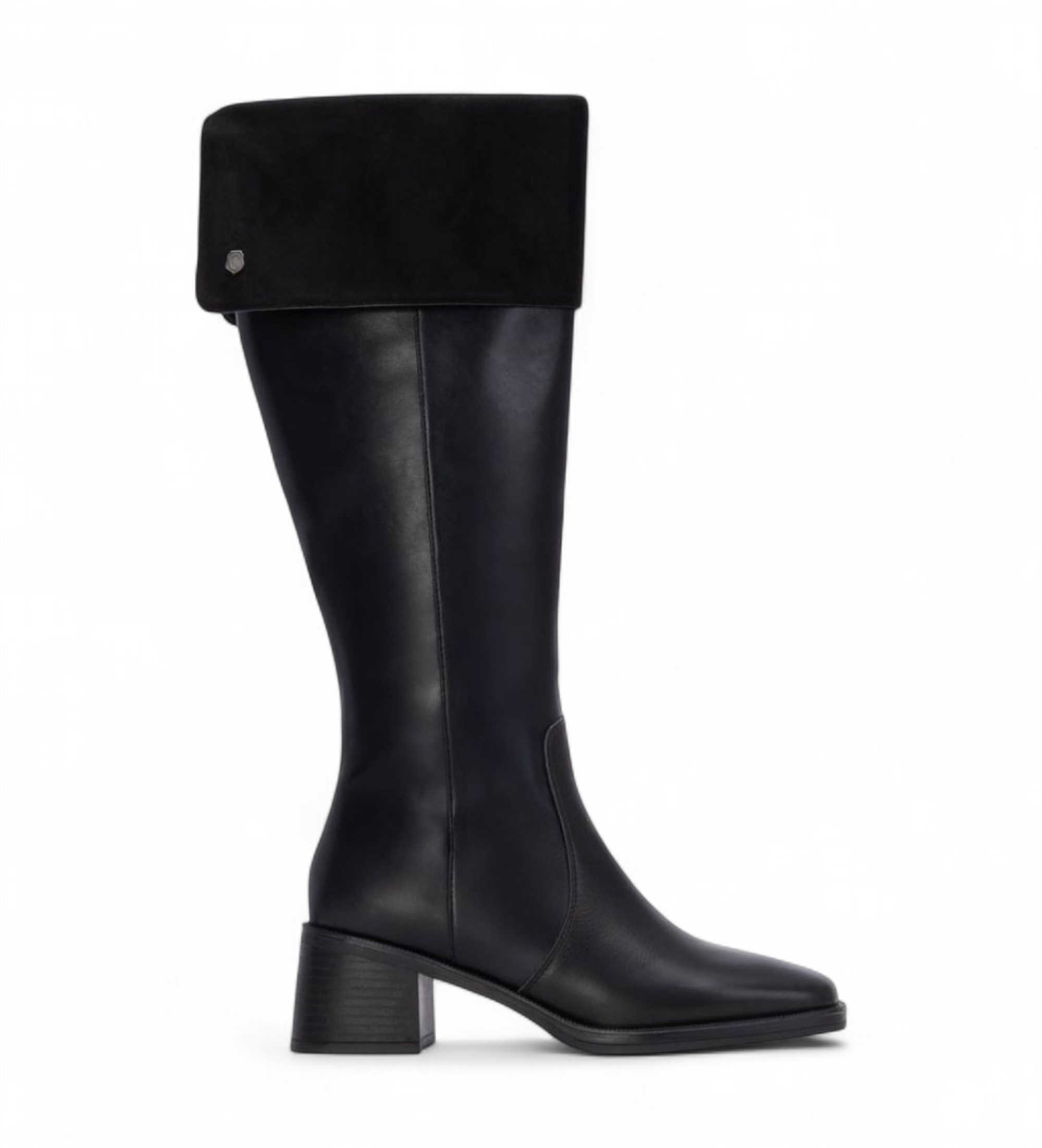 Carmela für Damen. 16269102-NEGRO Lederstiefel 162691 schwarz (35), 3 bis 5 cm, Reißverschluss, Lässig, Klassisch