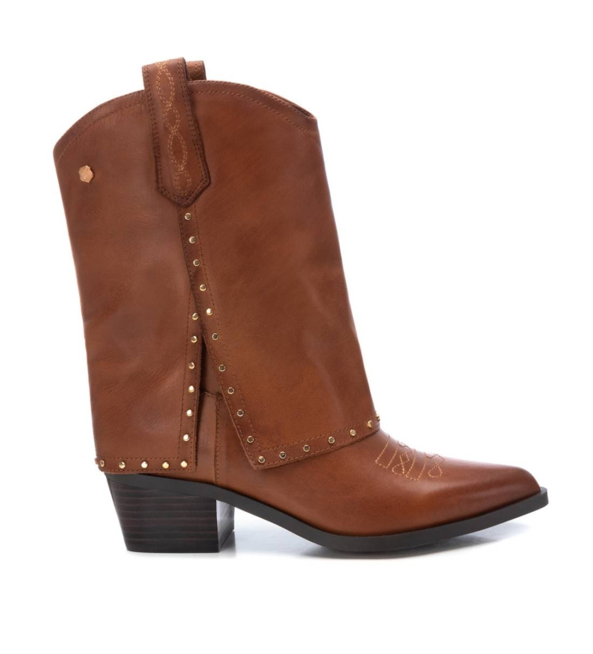 Carmela für Damen. 16196103-CAMEL Lederstiefeletten 161961 Braun (39), 3 bis 5 cm, Keine, Lässig