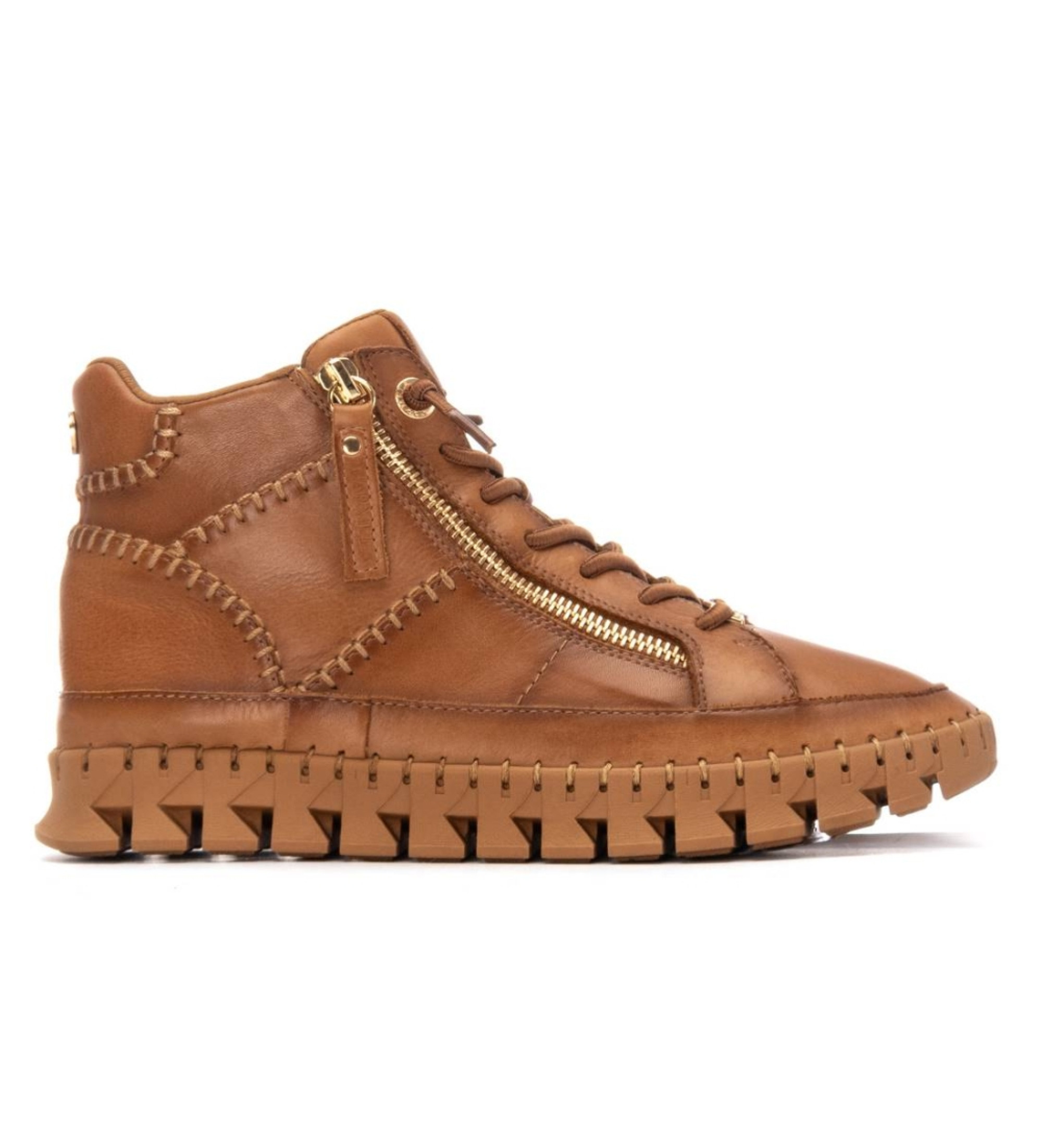Carmela für Damen. 16270801-CAMEL Lederstiefeletten 162708 braun (38), Wohnung, Reißverschluss, Lässig