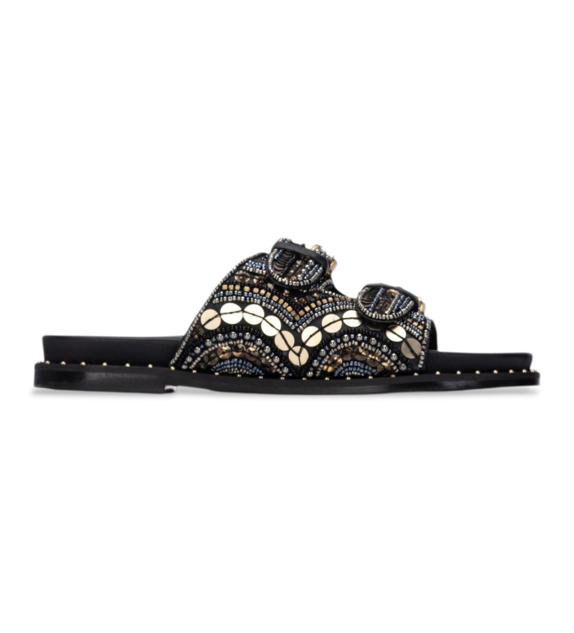 Carmela für Damen. 16320001-NEGRO Sandalen 163200 schwarz (40), Wohnung, Keine, Lässig