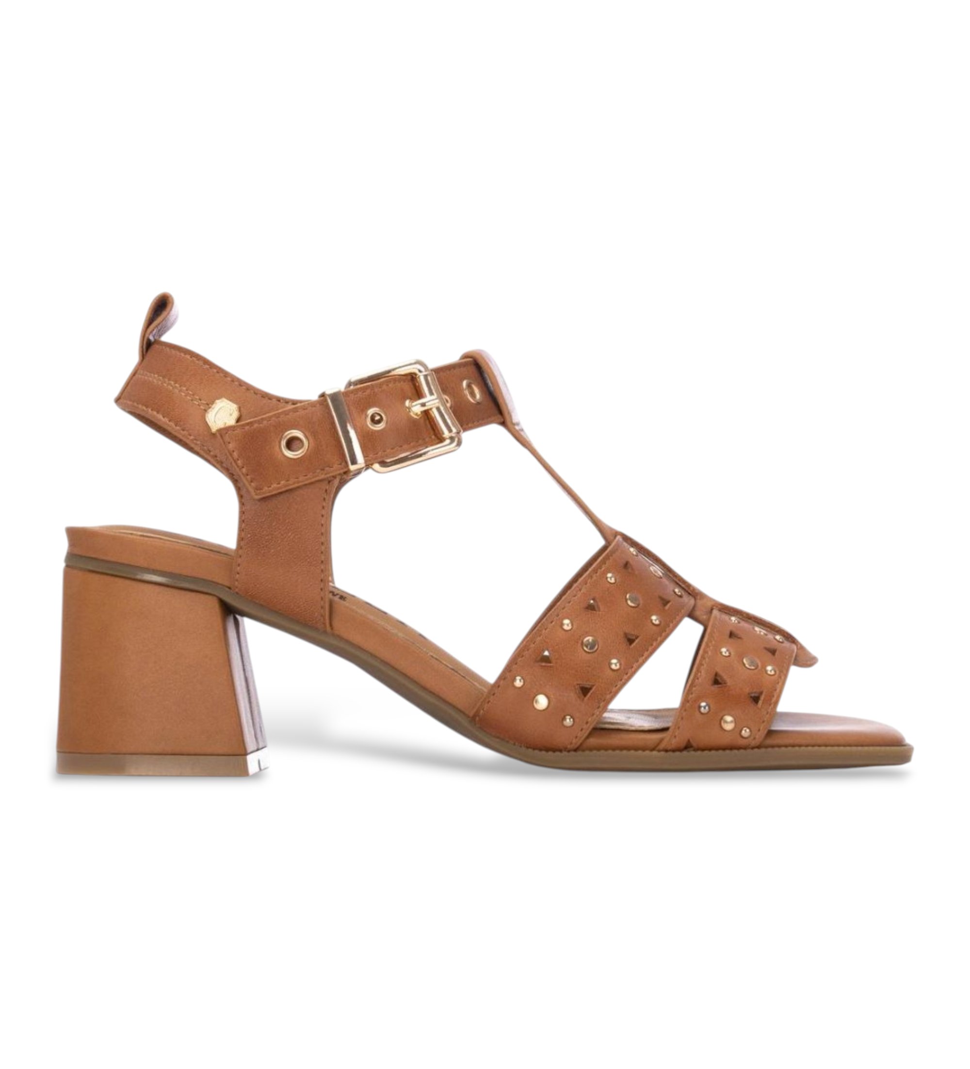 Carmela für Damen. 16325102-CAMEL Leder Sandalen 163251 braun (36), 5 bis 8 cm, Schnalle, Lässig, Klassisch