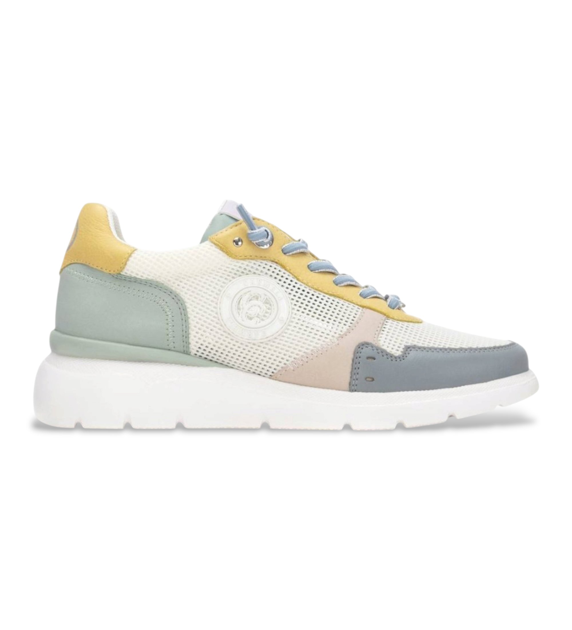 Carmela für Damen. 16312602-AQUA Leder Turnschuhe 163126 grün (39), Wohnung, Schnürsenkel, Lässig