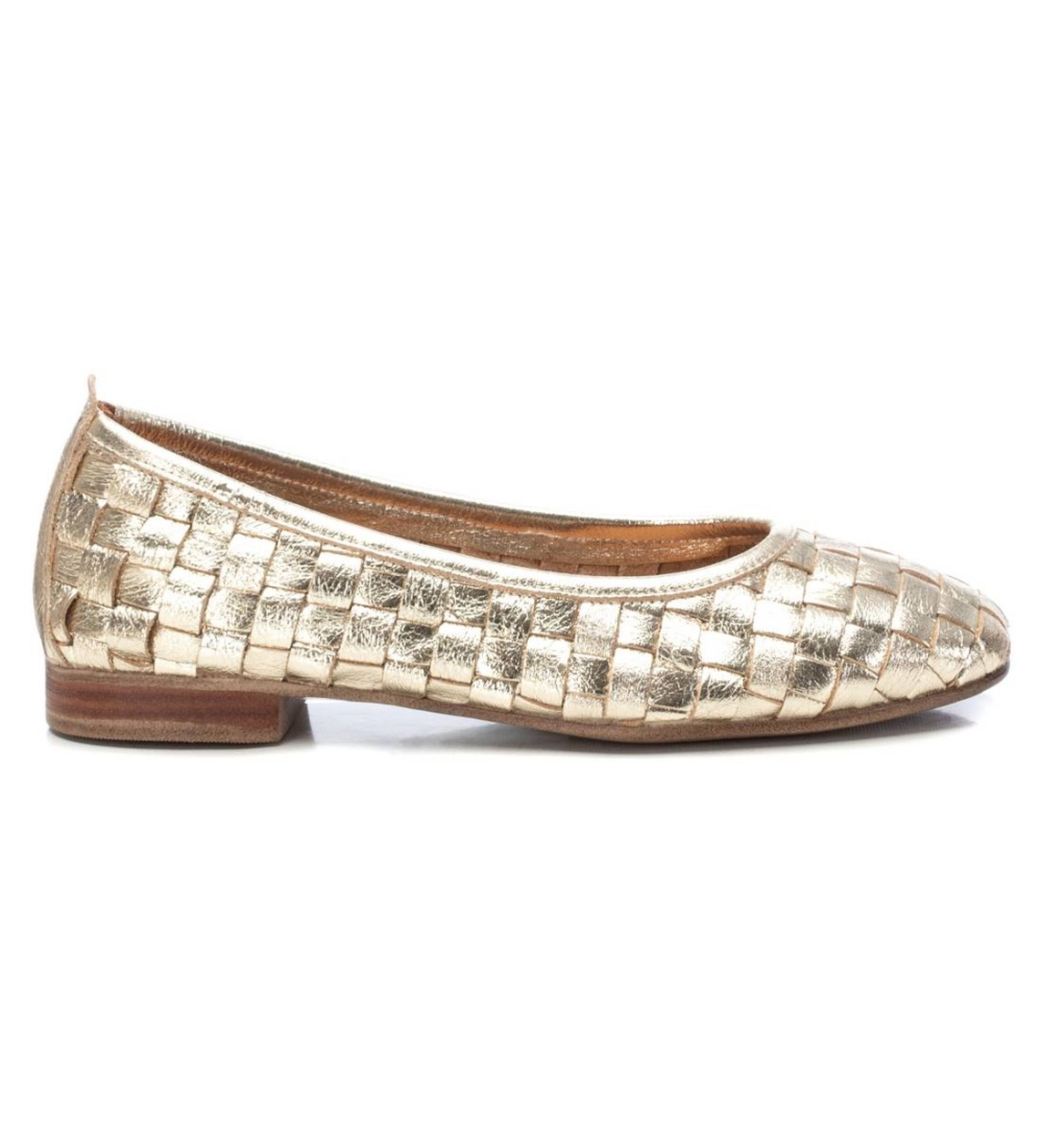 Carmela für Damen. 16166206-ORO Leder Ballerinas 161662 gold (36), Wohnung, Keine, Lässig