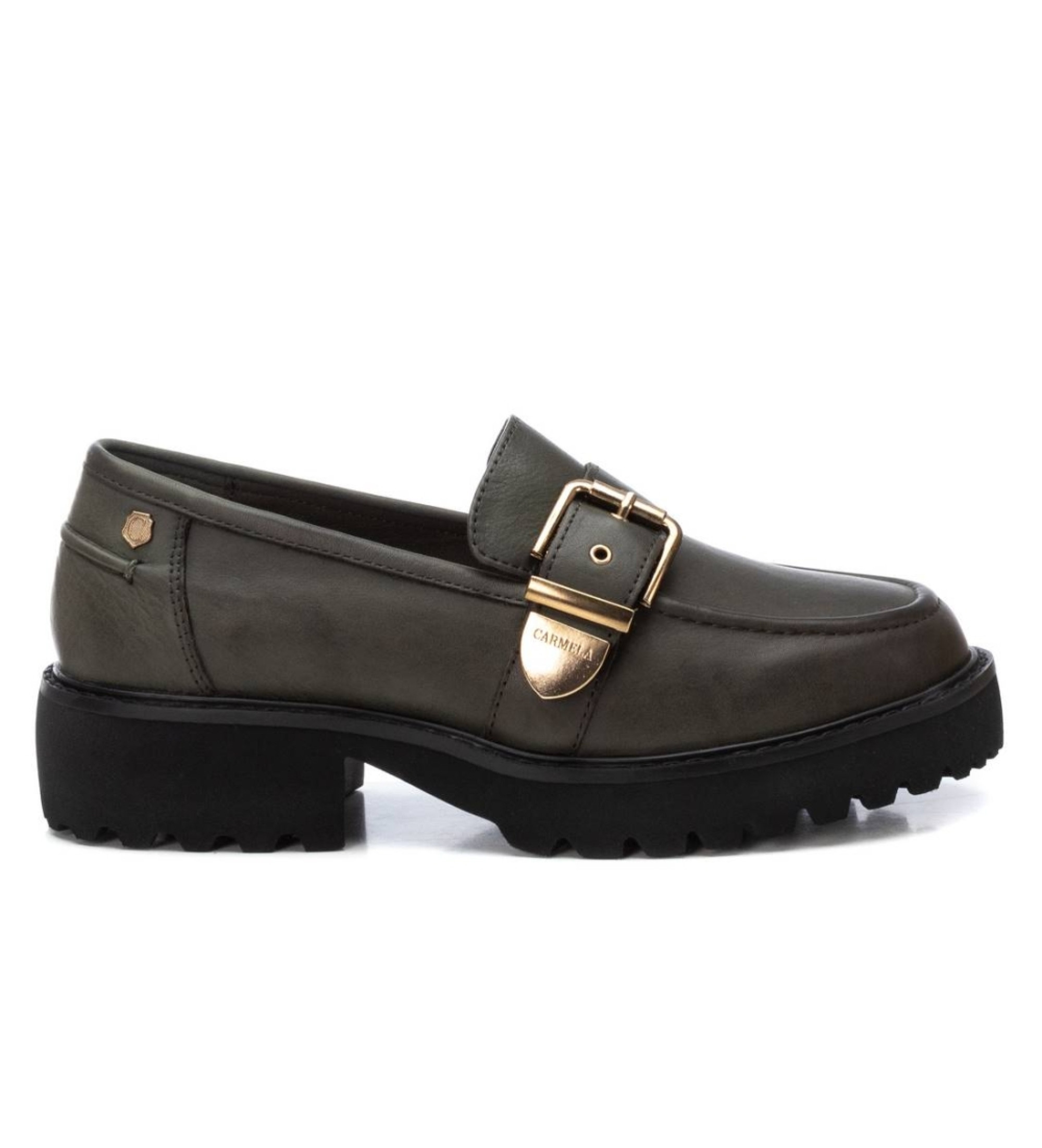 Carmela für Damen. 16190703-KAKI Lederschuhe 161907 grün (41), Wohnung, Keine, Lässig