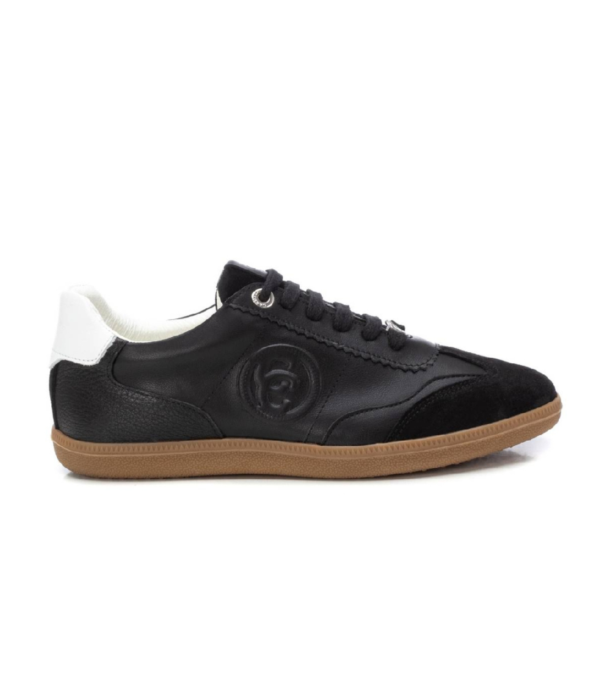 Carmela für Damen. 16206003-NEGRO Leder-Turnschuhe 162060 schwarz (35), Wohnung, Schnürsenkel, Lässig