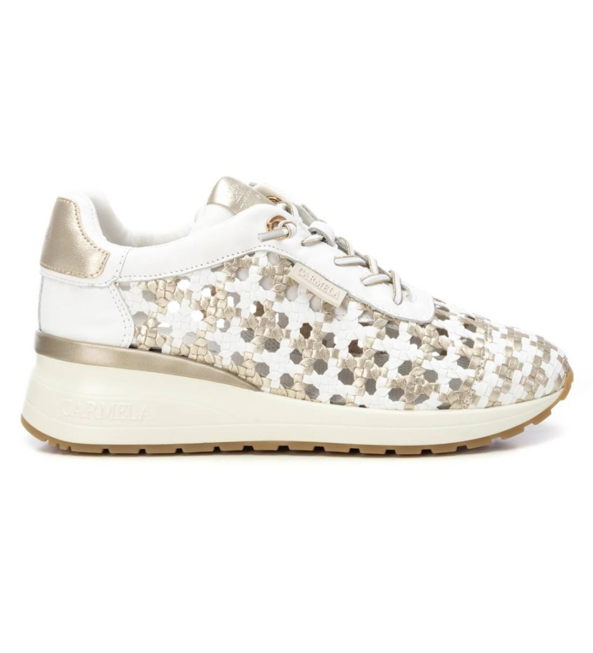 Carmela für Damen. 16228701-BLANCO Turnschuhe 162287 weiß (39), 1 bis 3 cm, Schnürsenkel, Lässig