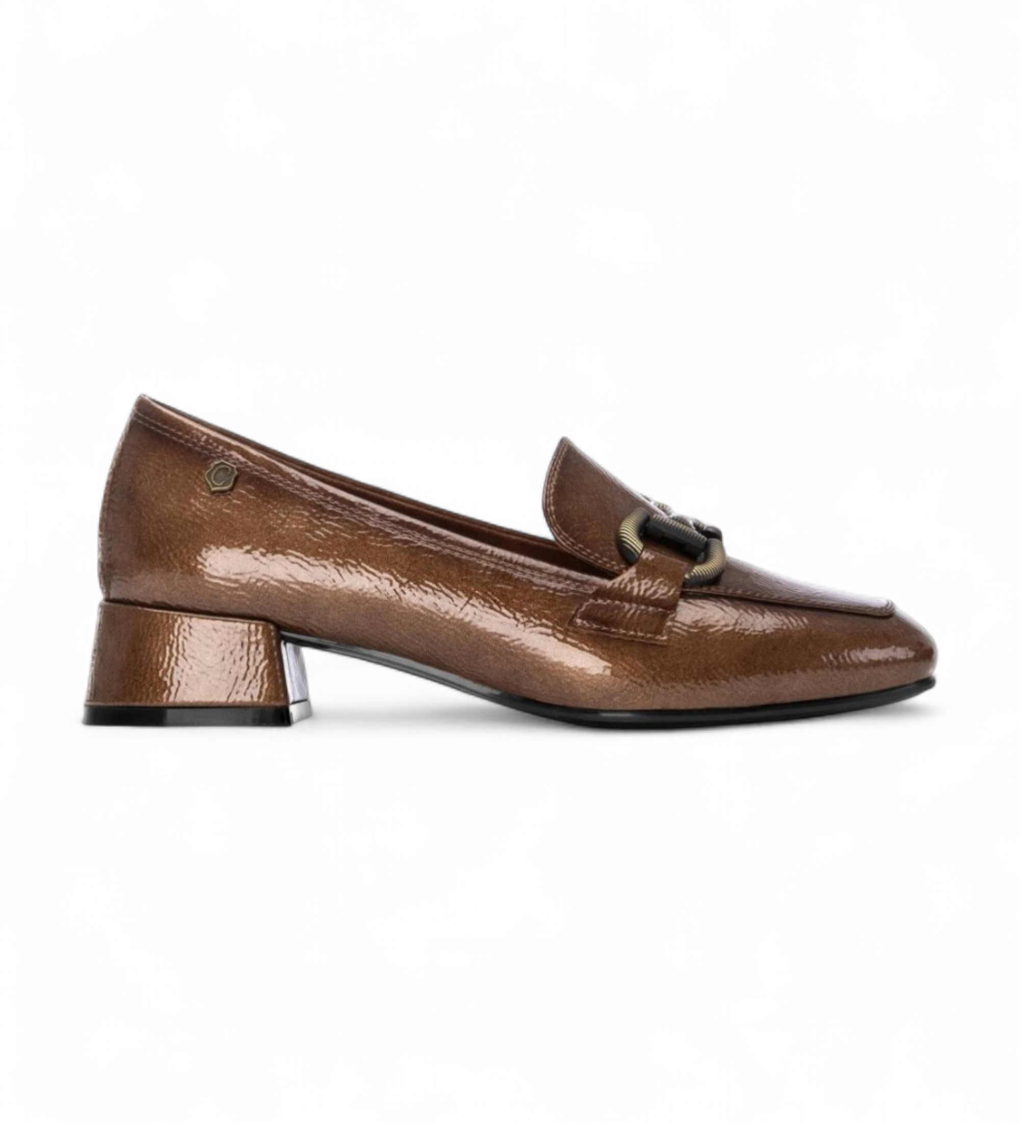 Carmela für Damen. 16253902-TAUPE Leder Mokassins 162539 braun (38), 3 bis 5 cm, Keine, Lässig
