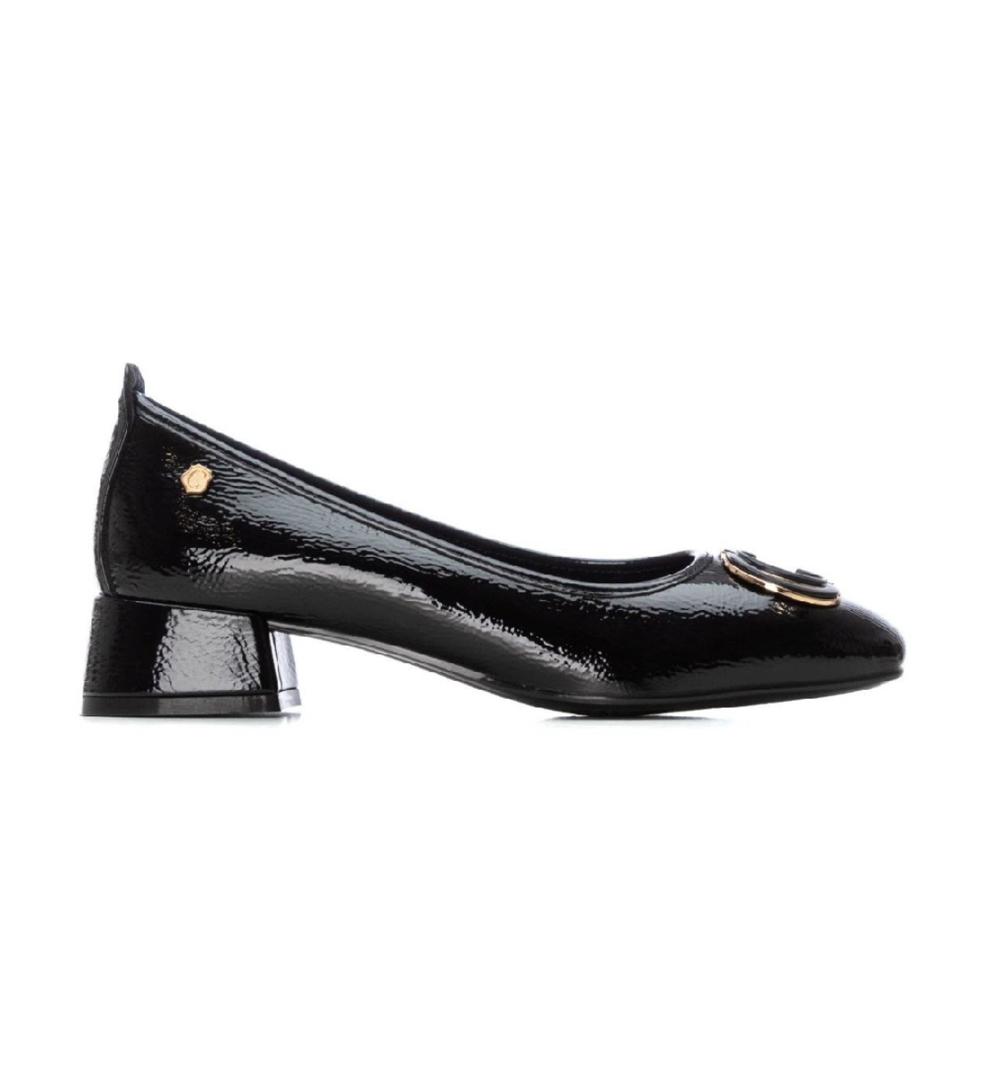 Carmela für Damen. 16254003-NEGRO Schuhe 162540 schwarz (39), 3 bis 5 cm, Keine, Lässig, Lackleder