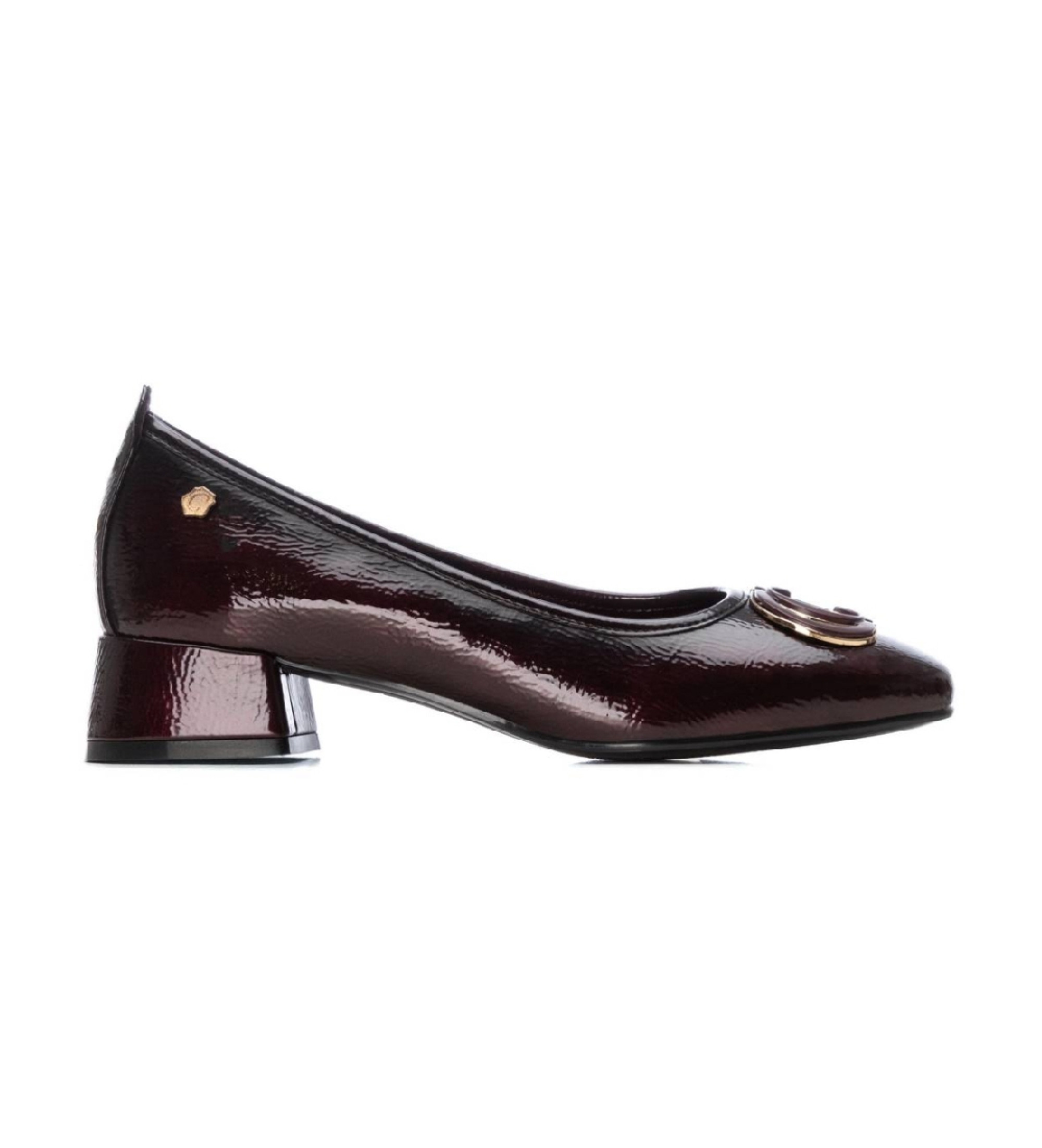 Carmela für Damen. 16254004-BURDEOS Schuhe 162540 burgunderrot (37), 3 bis 5 cm, Keine, Lässig, Lackleder, Bordeaux