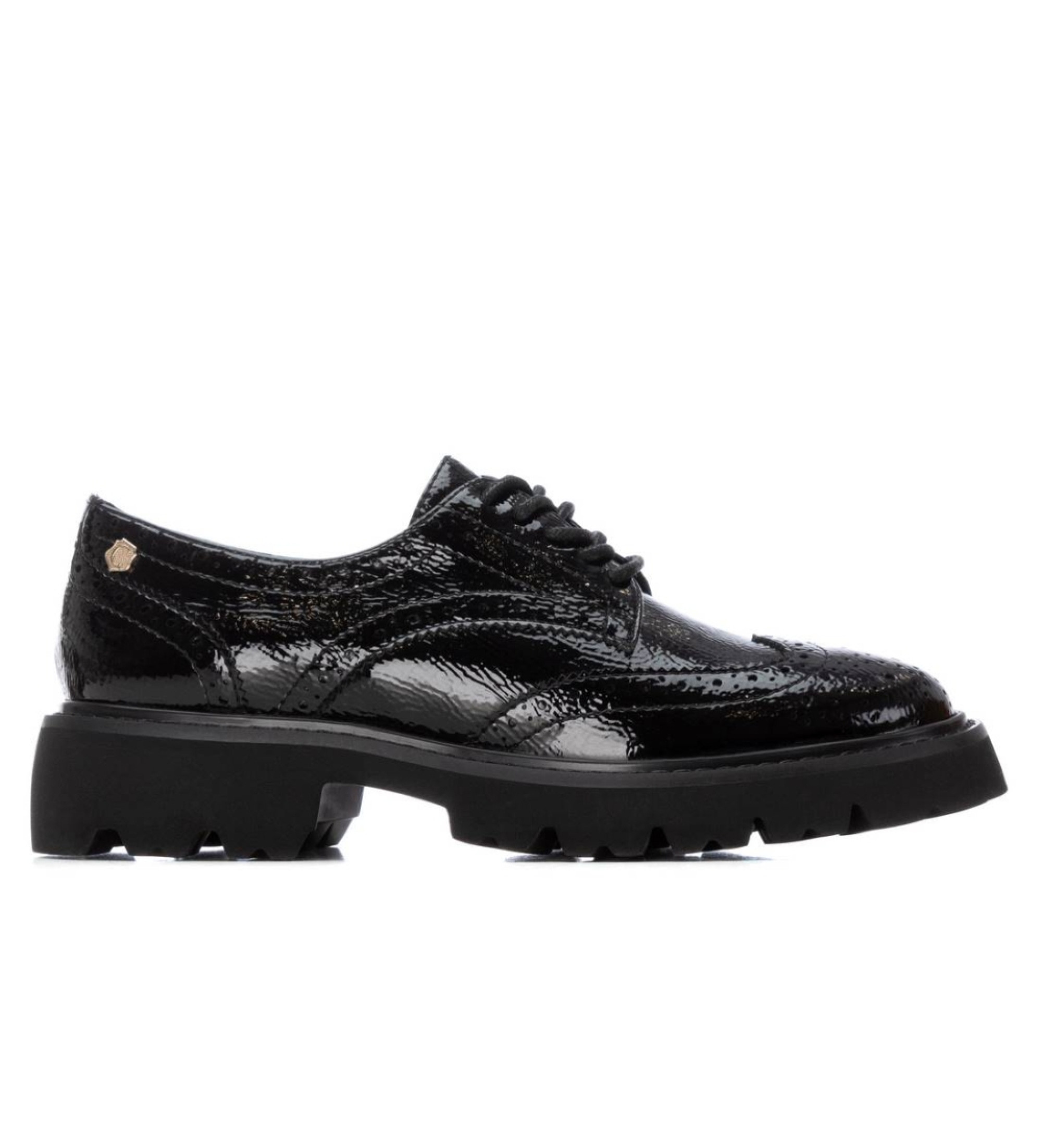 Carmela für Damen. 16255003-NEGRO Lederschuhe 162550 schwarz (36), Wohnung, Schnürsenkel, Lässig