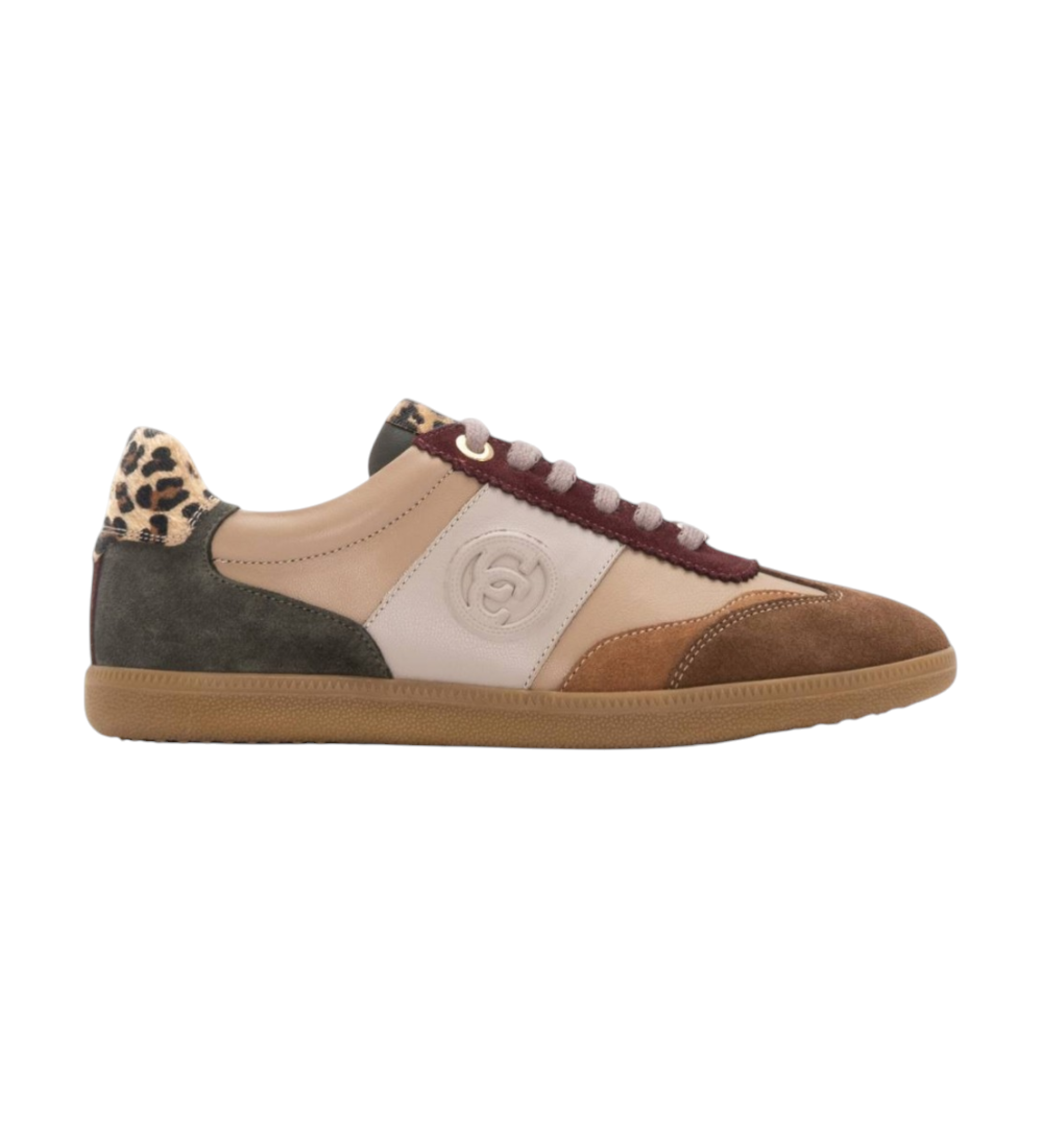 Carmela für Damen. 16264006-MULTICOLOR Leder Turnschuhe 162640 beige (39), Wohnung, Schnürsenkel, Lässig
