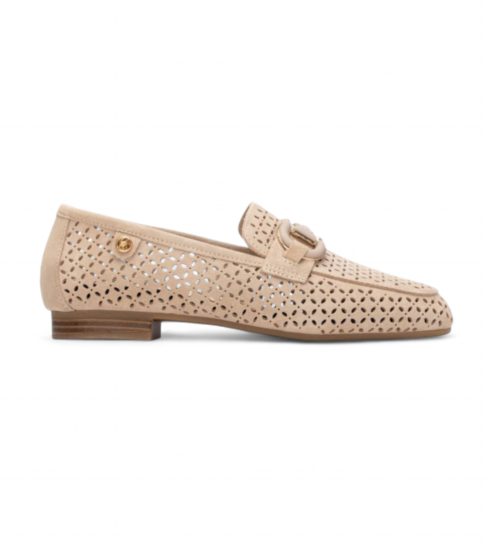 Carmela für Damen. 16313703-BEIGE Mokassins 163137 beige (37), Wohnung, 1 bis 3 cm, Keine, Lässig, Synthetisch