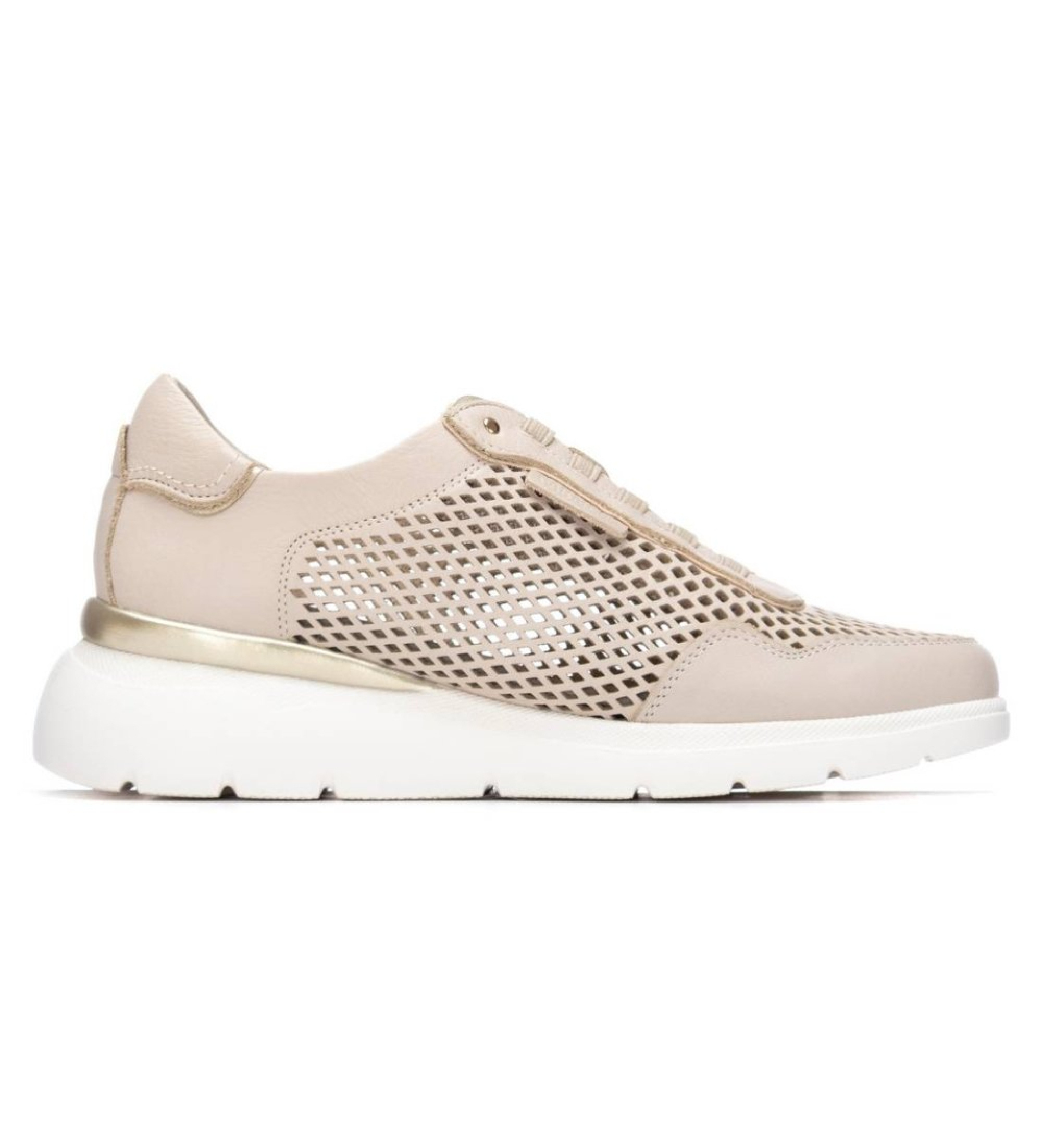 Carmela für Damen. 16321102-BEIGE Turnschuhe 163211 beige (37), Wohnung, Schnürsenkel, Lässig
