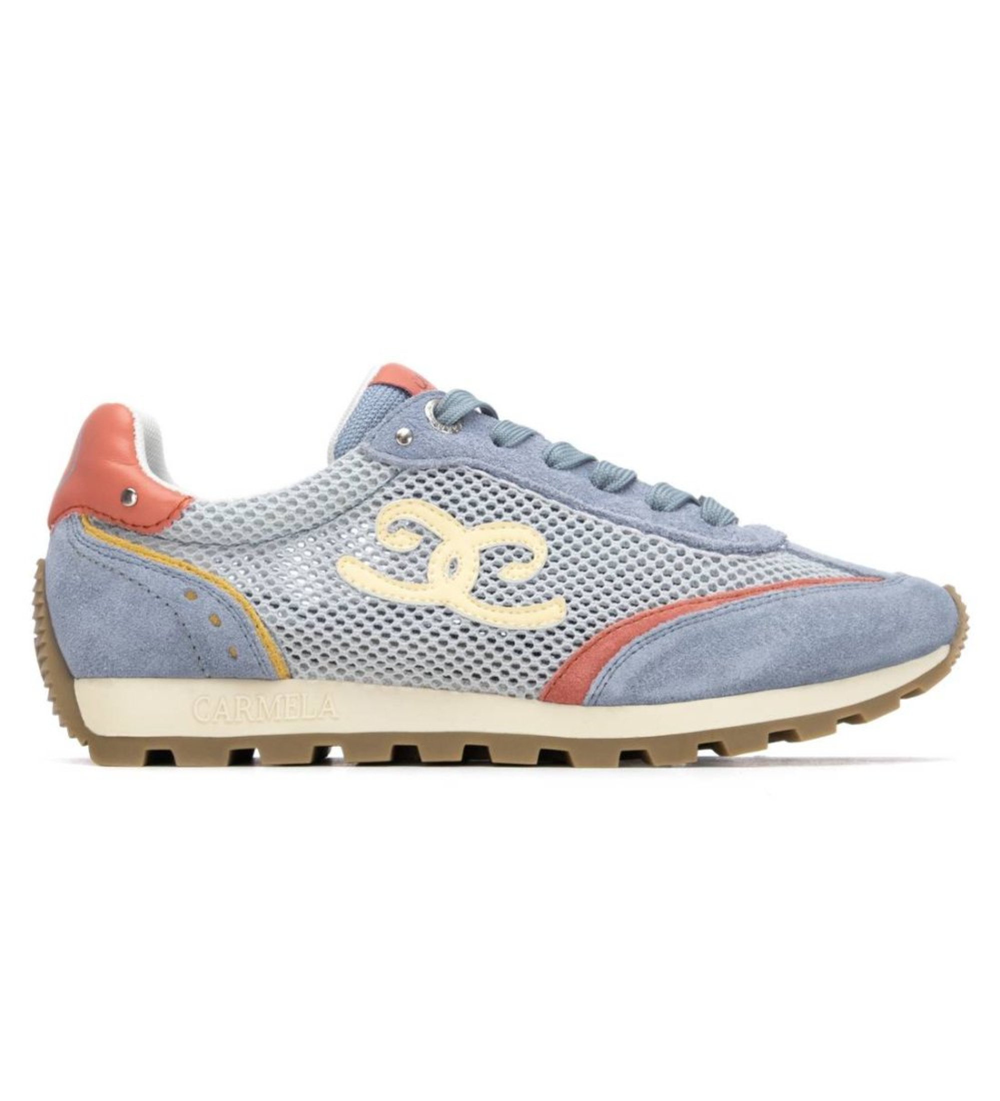 Carmela für Damen. 16321301-JEANS Schuhe 163213 blau (37), Stoff, Wohnung, Schnürsenkel, Lässig