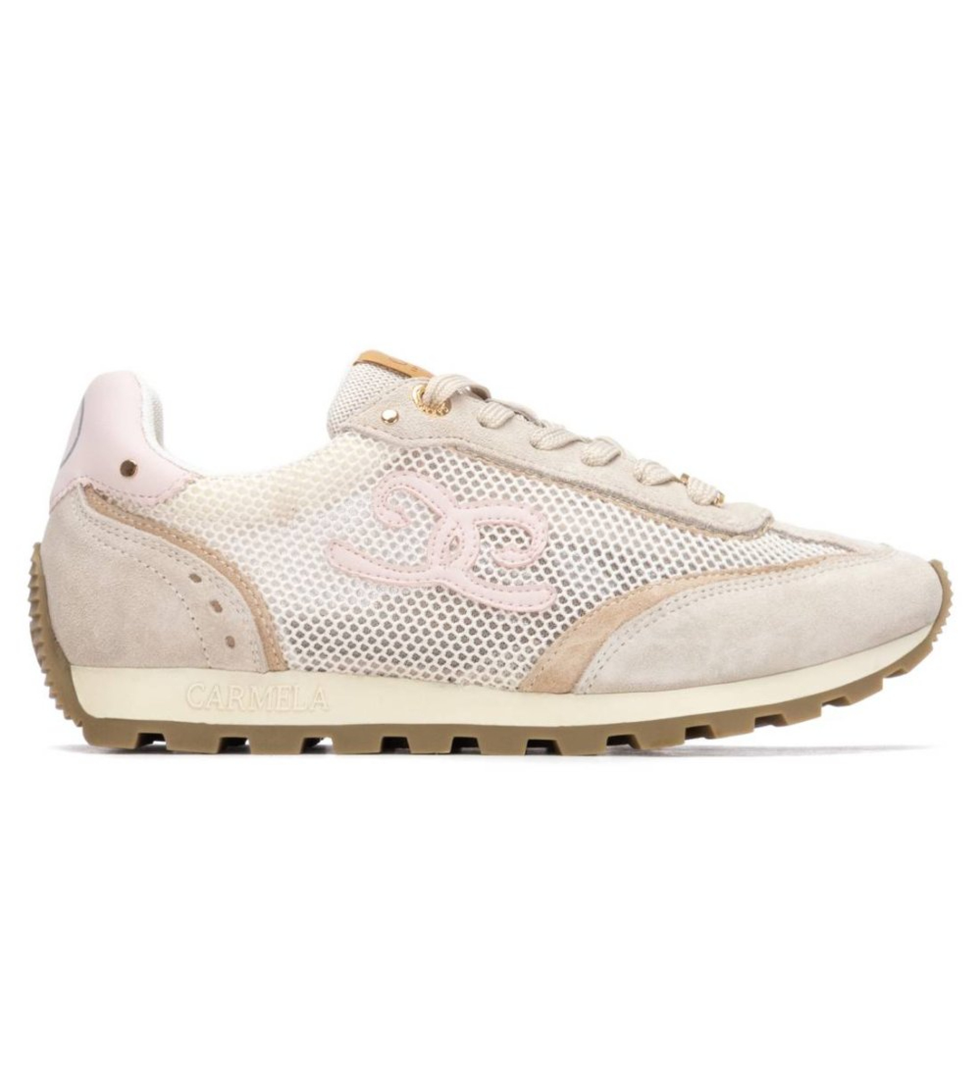 Carmela für Damen. 16321302-BEIGE Turnschuhe 163213 braun (39), Wohnung, Schnürsenkel, Lässig