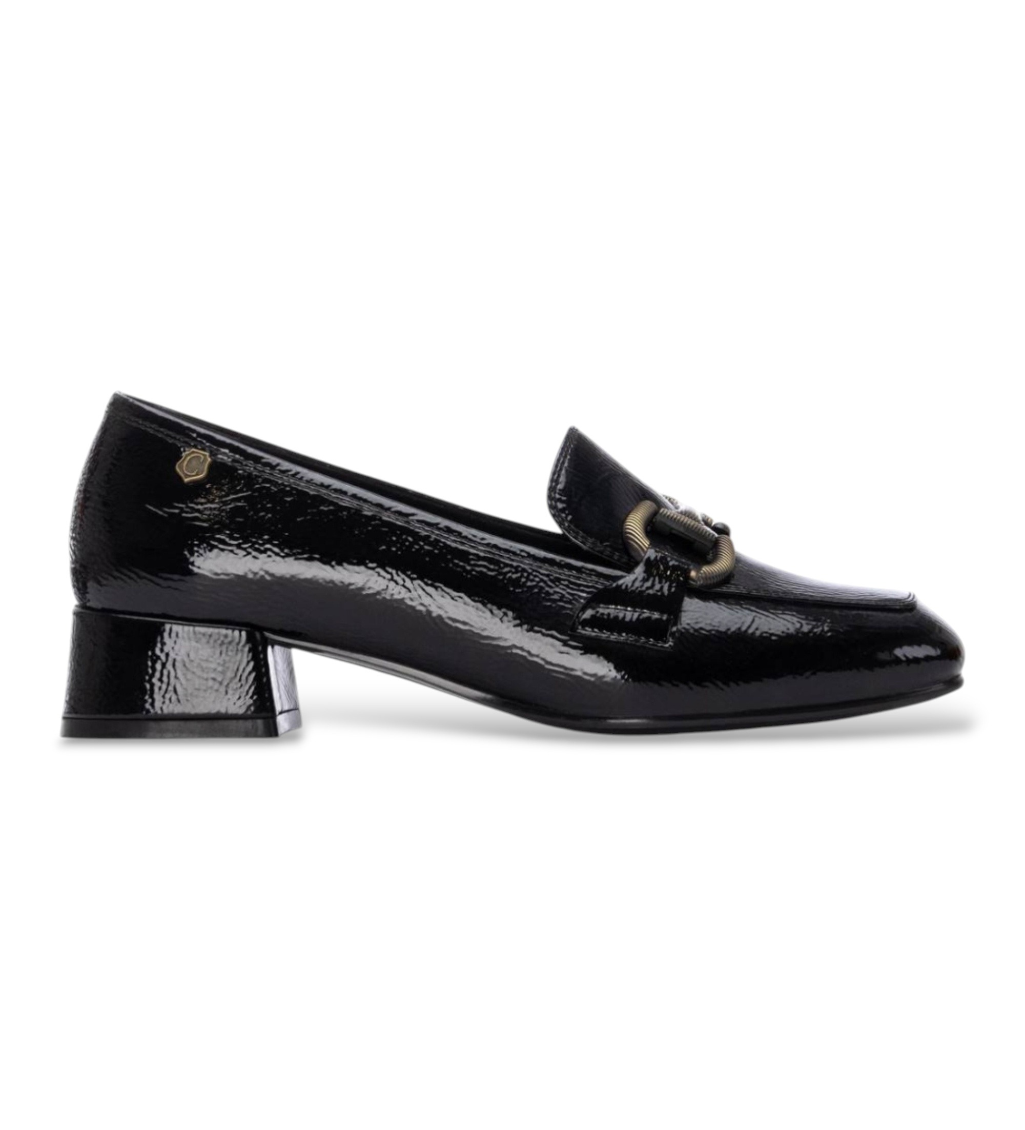 Carmela für Damen. 16253901-ANTRACITA Lederschuhe 162539 schwarz (41), 1 bis 3 cm, Keine, Lässig, Klassisch