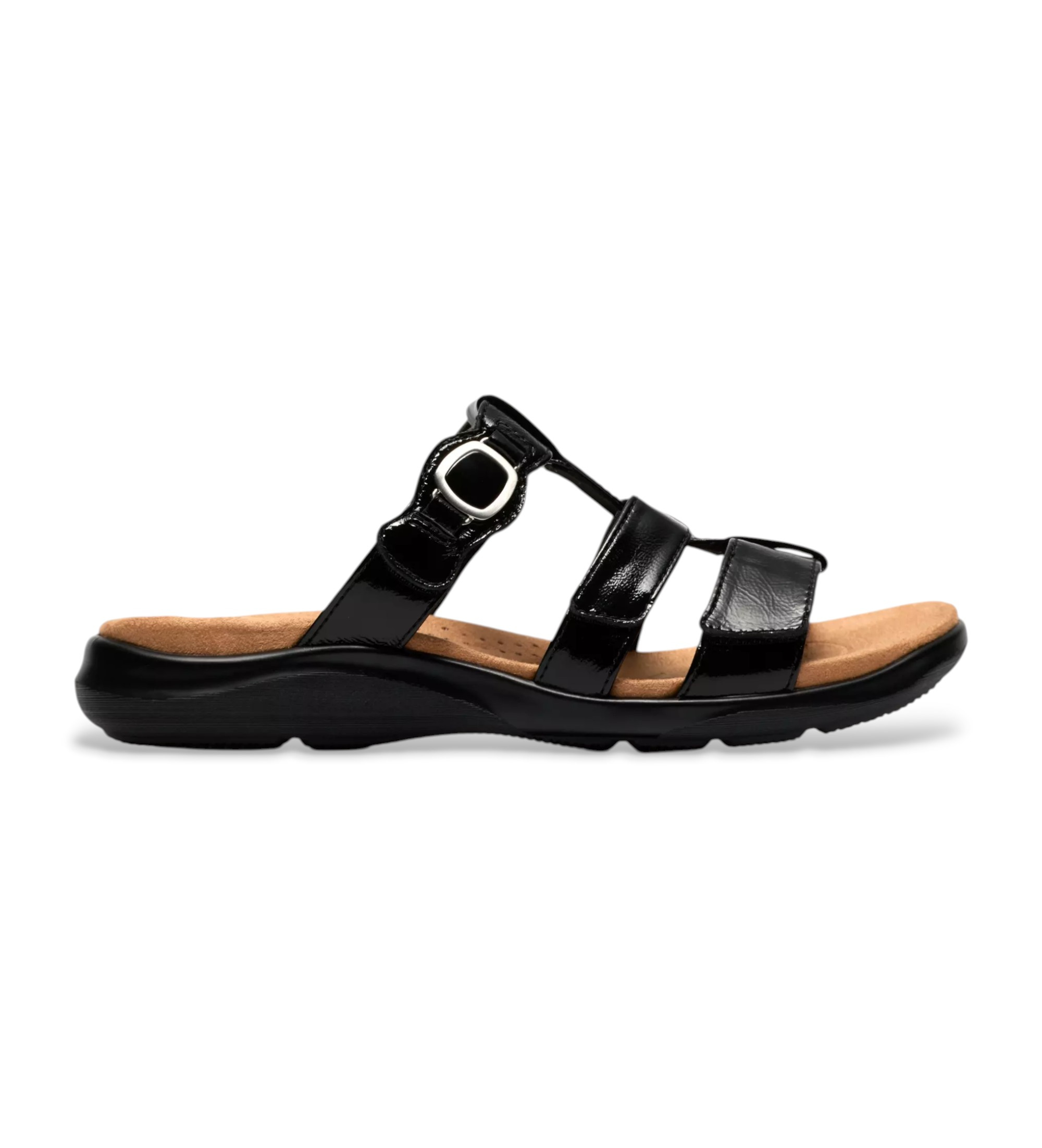 Clarks für Damen. 26185965 Kitly Pearl Lederschuhe weiß Lackleder schwarz (36), Wohnung, Keine, Lässig