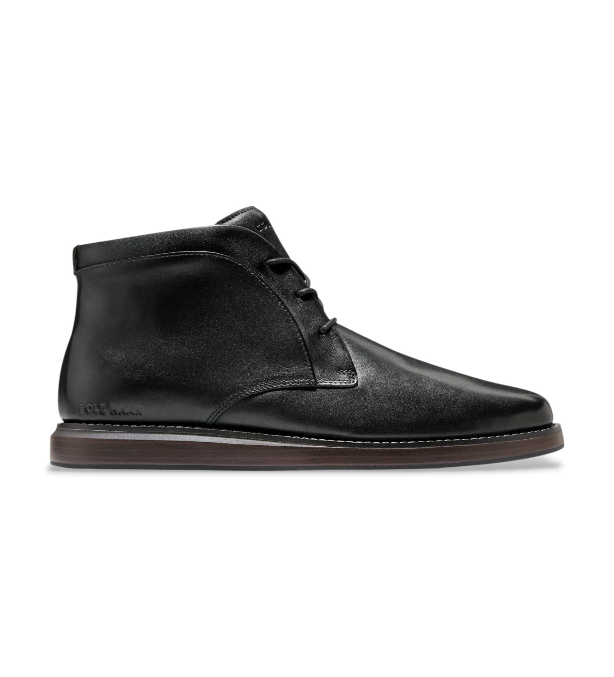 Cole Haan für Herren. C45041 Grand Neoclassic Flexcraft Chukka Stiefeletten aus Leder in Schwarz (43), Wohnung, Schnürsenkel, Lässig