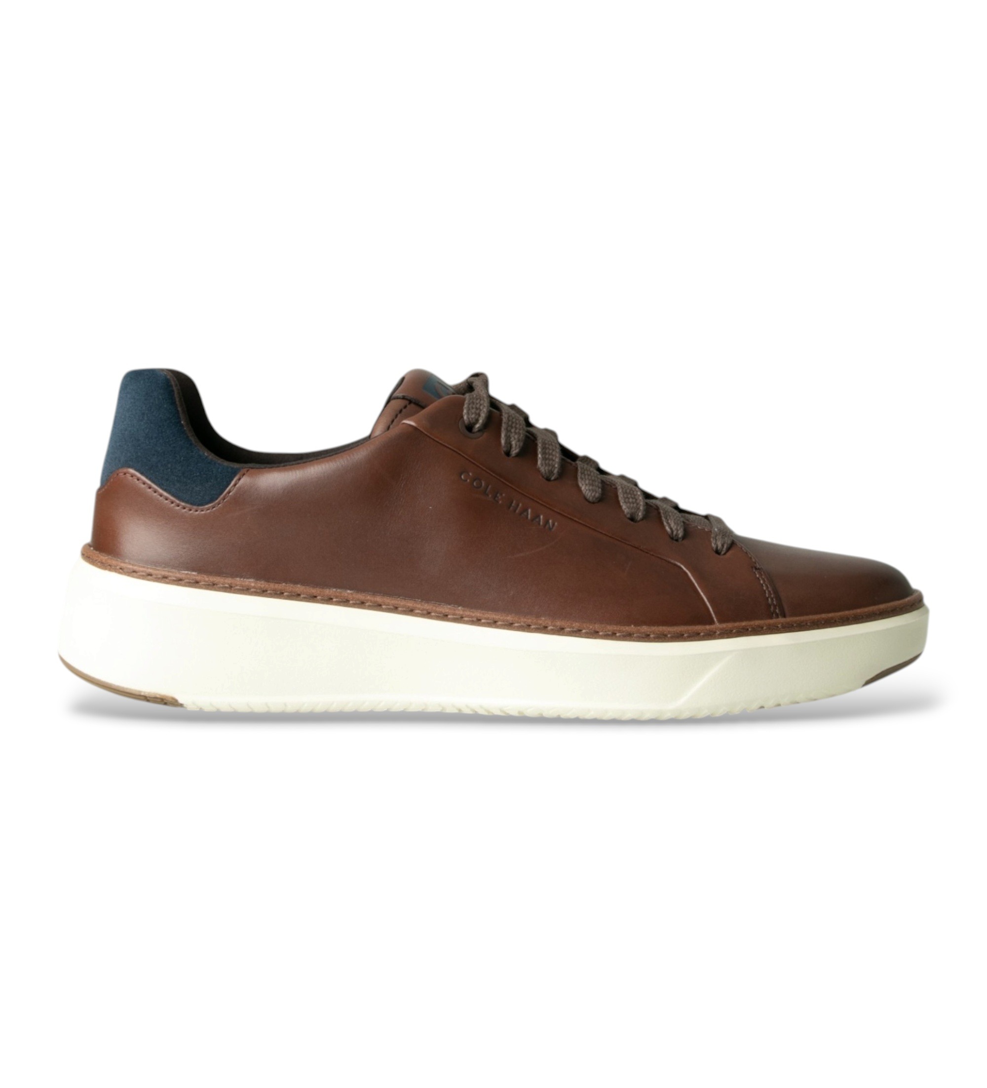 Cole Haan für Herren. C45103 Grandpro Topspin Sneaker braun (45), Leder, Wohnung, Schnürsenkel, Lässig
