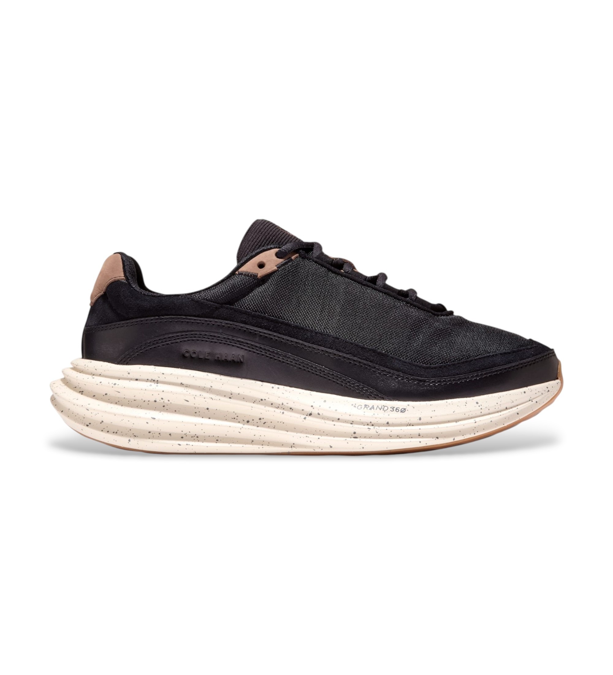 Cole Haan für Herren. C46069 Originalgrand Quadstar Runners 2.0 Sneaker schwarz (45), Wohnung, Schnürsenkel, Lässig