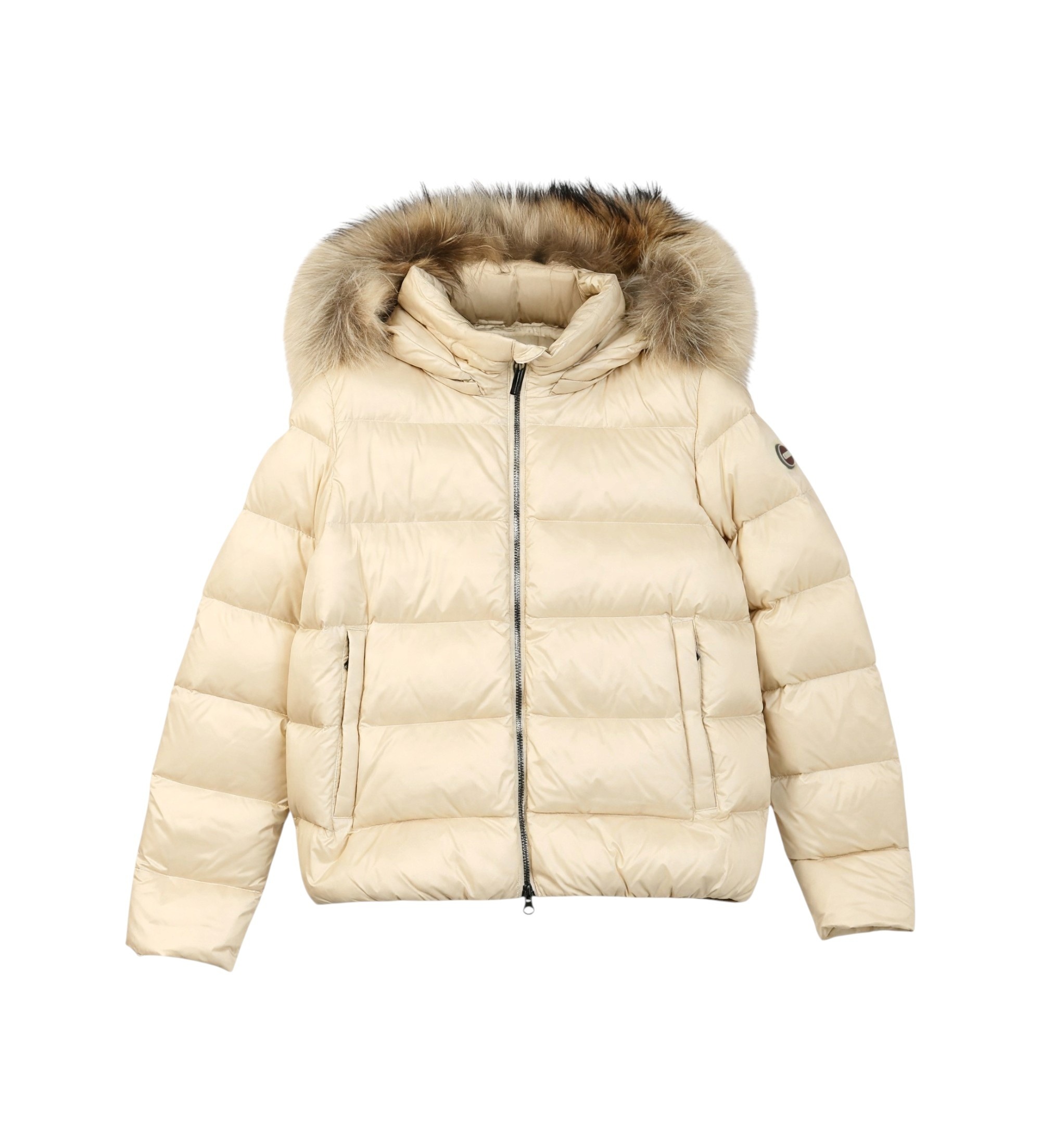 Colmarvoor meisjes. 34000052D Omkeerbare bontjas beige (16años= 176cm), Casual, Polyamide, kinderkleding
