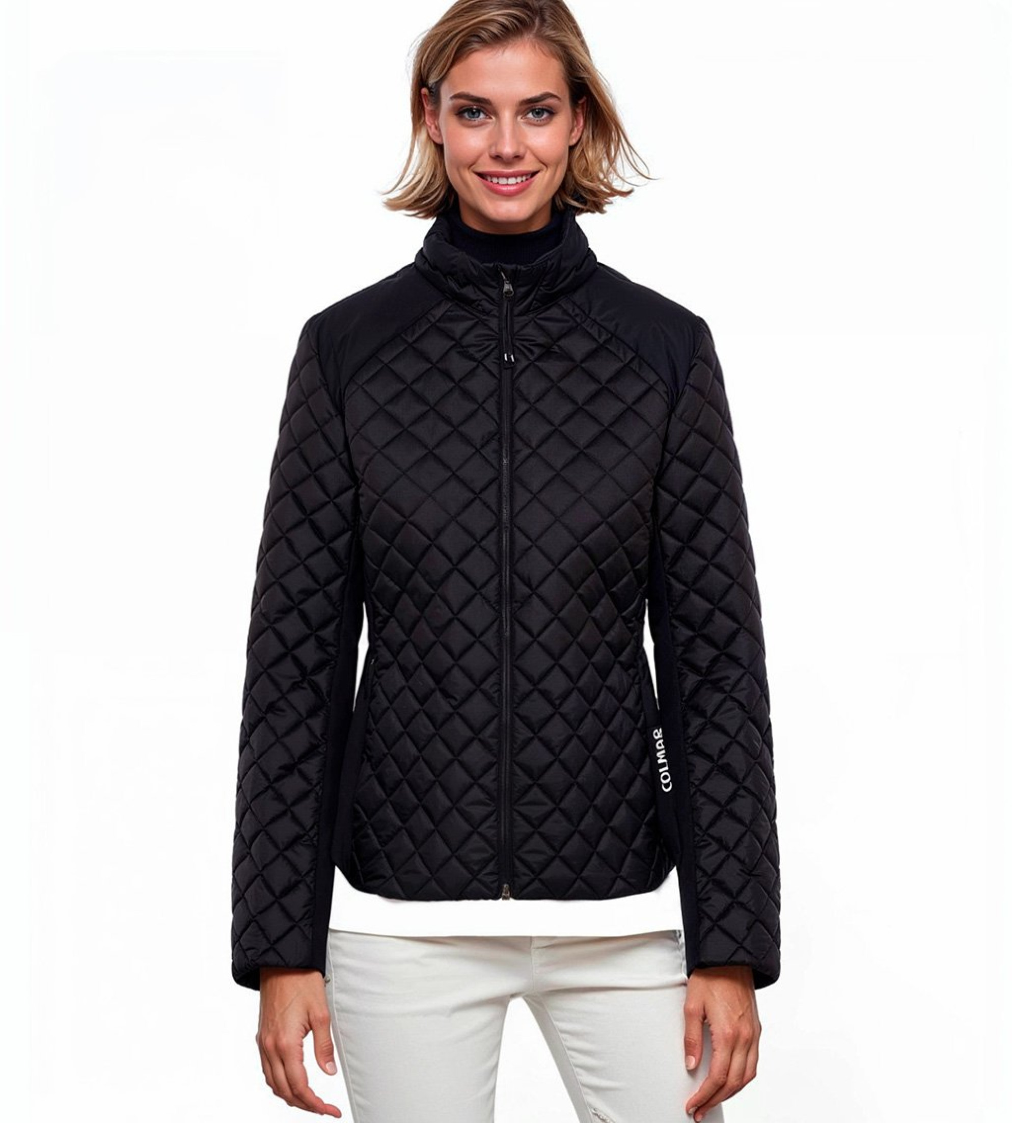 Colmar für Damen. 4230R-2XQ Gesteppte Windbreaker-Jacke schwarz (42), Lässig, Polyester