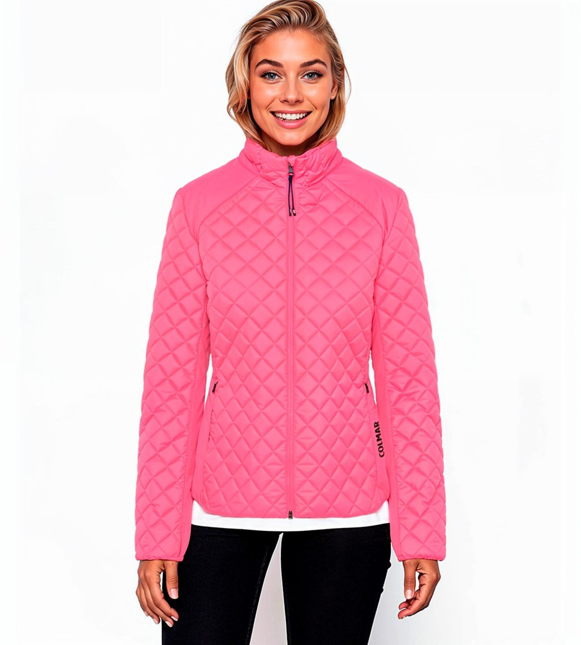 Colmar für Damen. 4230R-2XQ Gesteppte Windbreaker-Jacke rosa (40), Lässig, Polyester