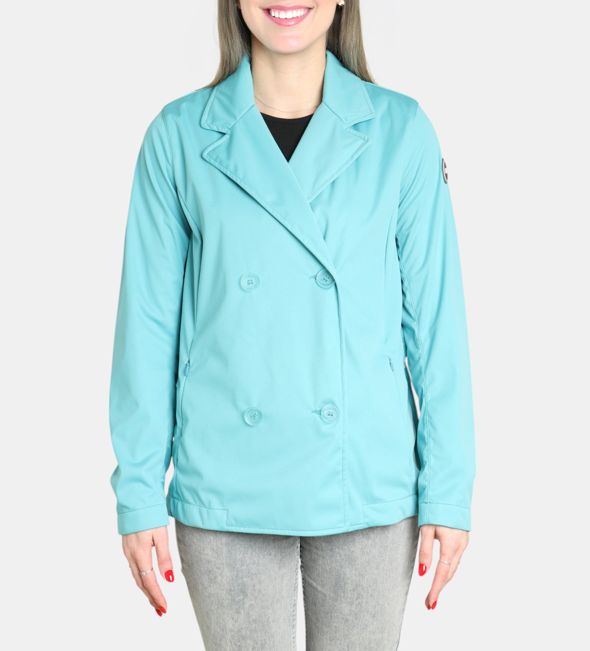 Colmar für Damen. 1900-6ZB Trench Softshell Jacke blau (40), Lässig, Polyester