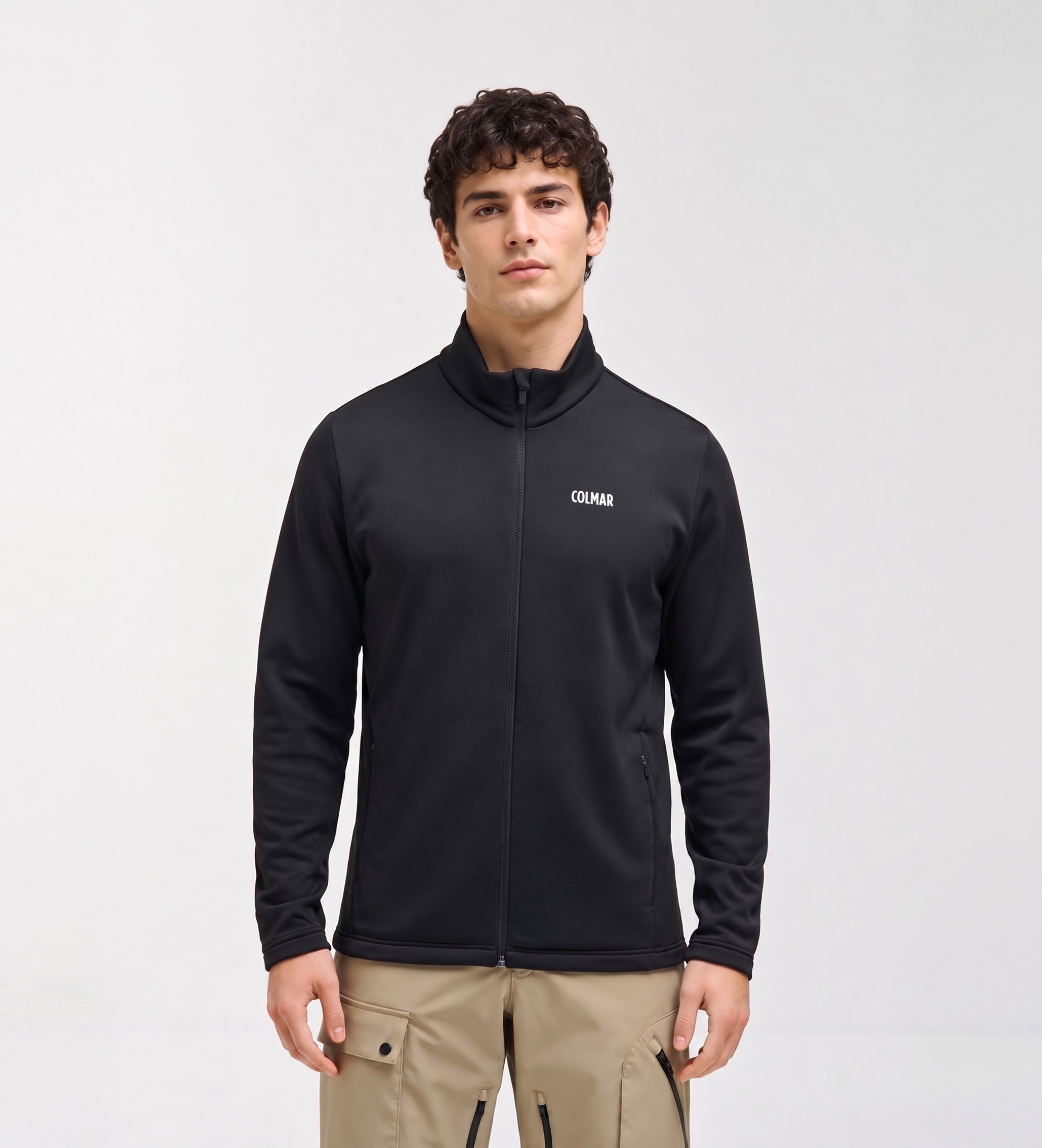 Colmar für Herren. 83000022-5WU Schwarzes elastisches Ski-Fleece-Sweatshirt (XL), Lässig, Polyester