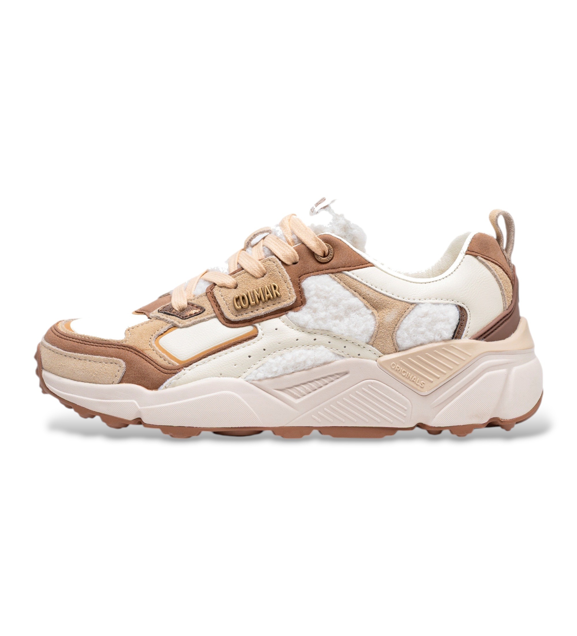 Colmarvoor vrouwen. GARNER-A Garner Aries sneakers gebroken wit, beige (37), Plat, Veters, Casual