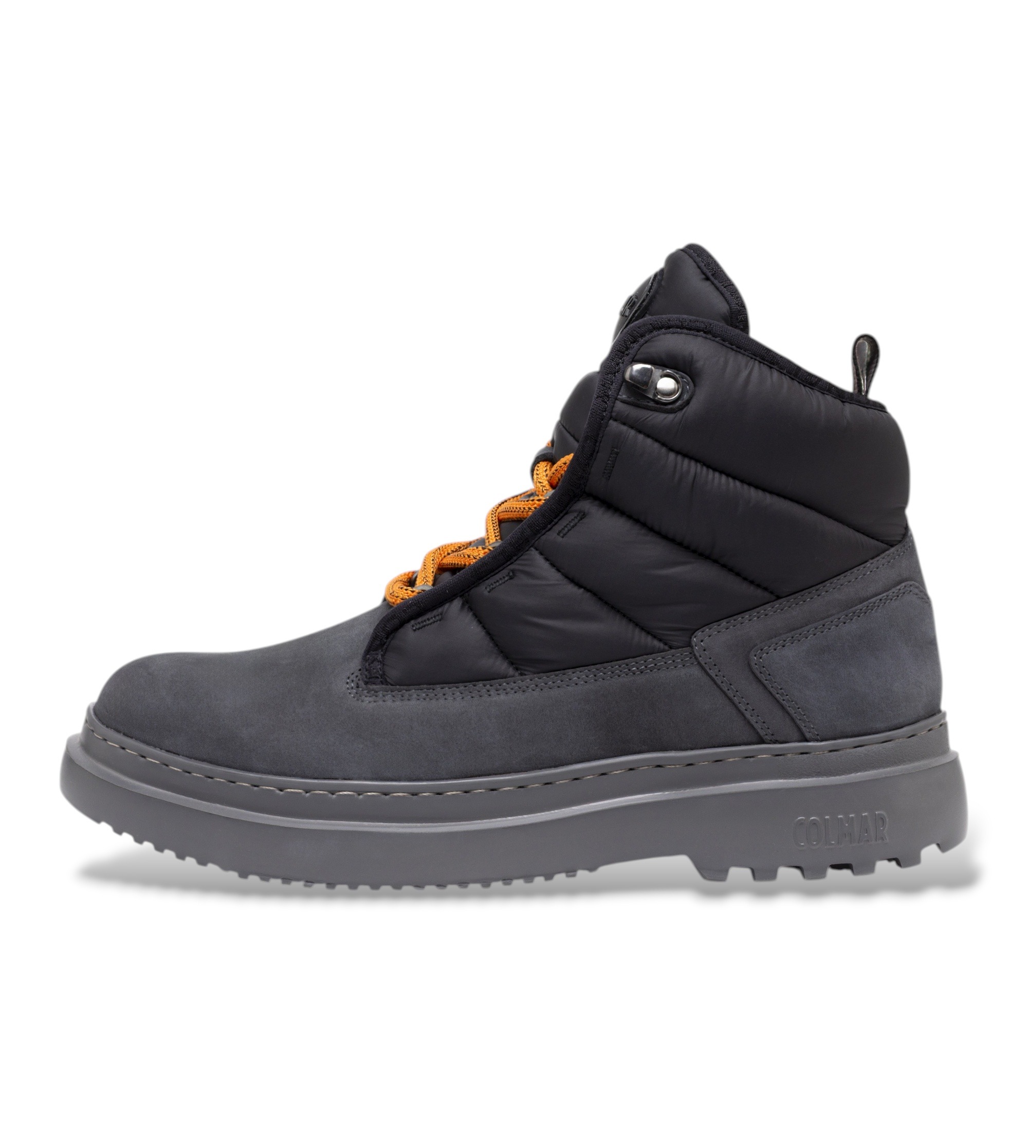 Colmarvoor mannen. SNOWER-T Zwarte Snower Tones Leren Laarzen (46), Leer, Plat, Veters, Casual