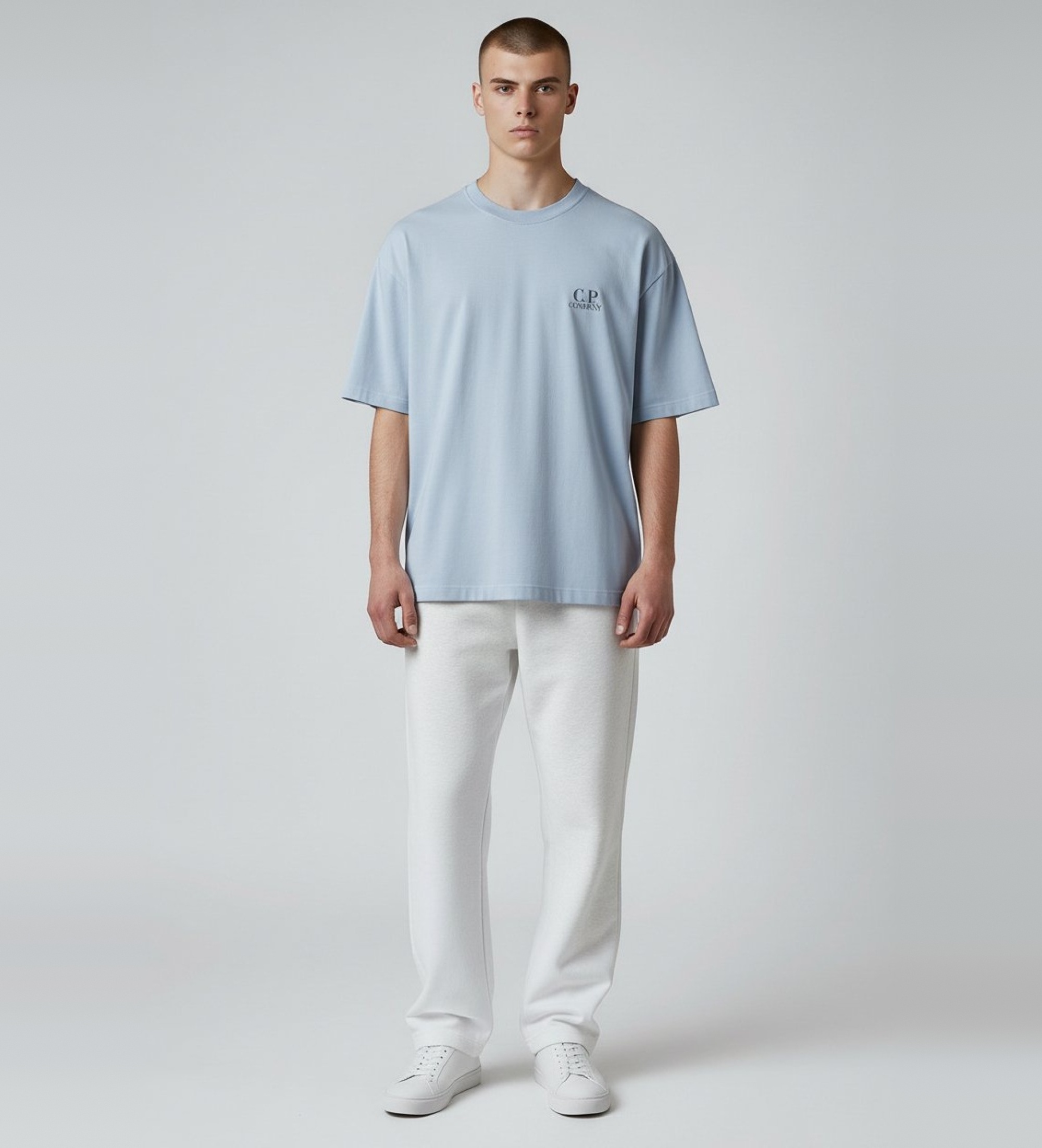 C.P. Company für Herren. 20CMTS086A005100W T-shirt 30/1 Ärmel Logo (XL), Blau, Lässig, Baumwolle, Kurzarm