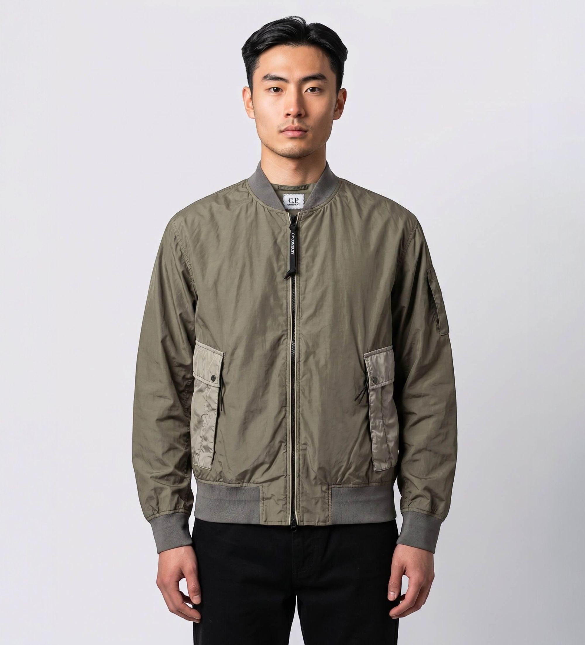 C.P. Company für Herren. 20CMOW191A110185M BI TM Mixed Goggle Jacket grün (M), Lässig, Polyamid