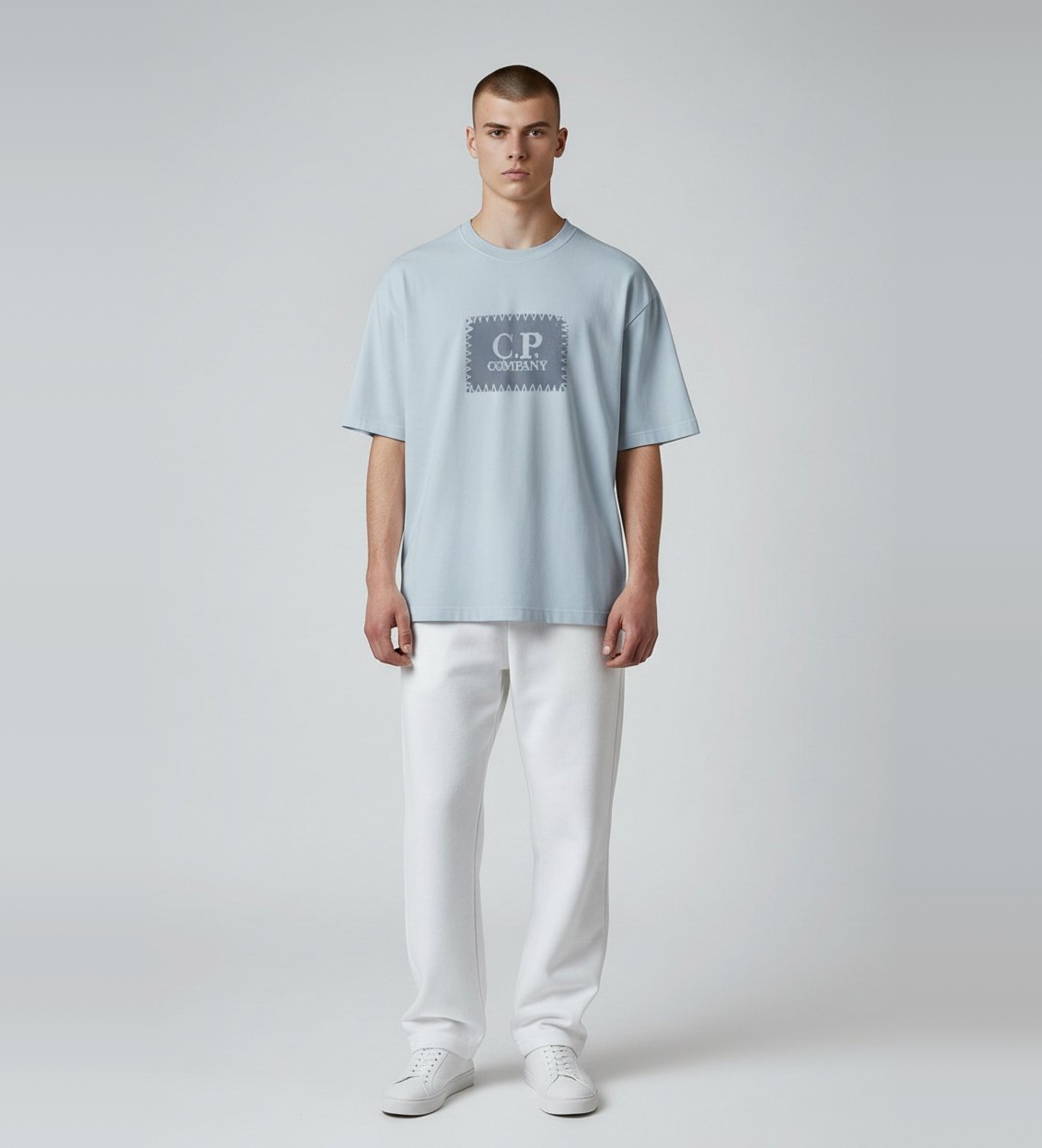 C.P. Company für Herren. 20CMTS723A005100W Kurzarm-T-Shirt blau (M), Lässig, Baumwolle