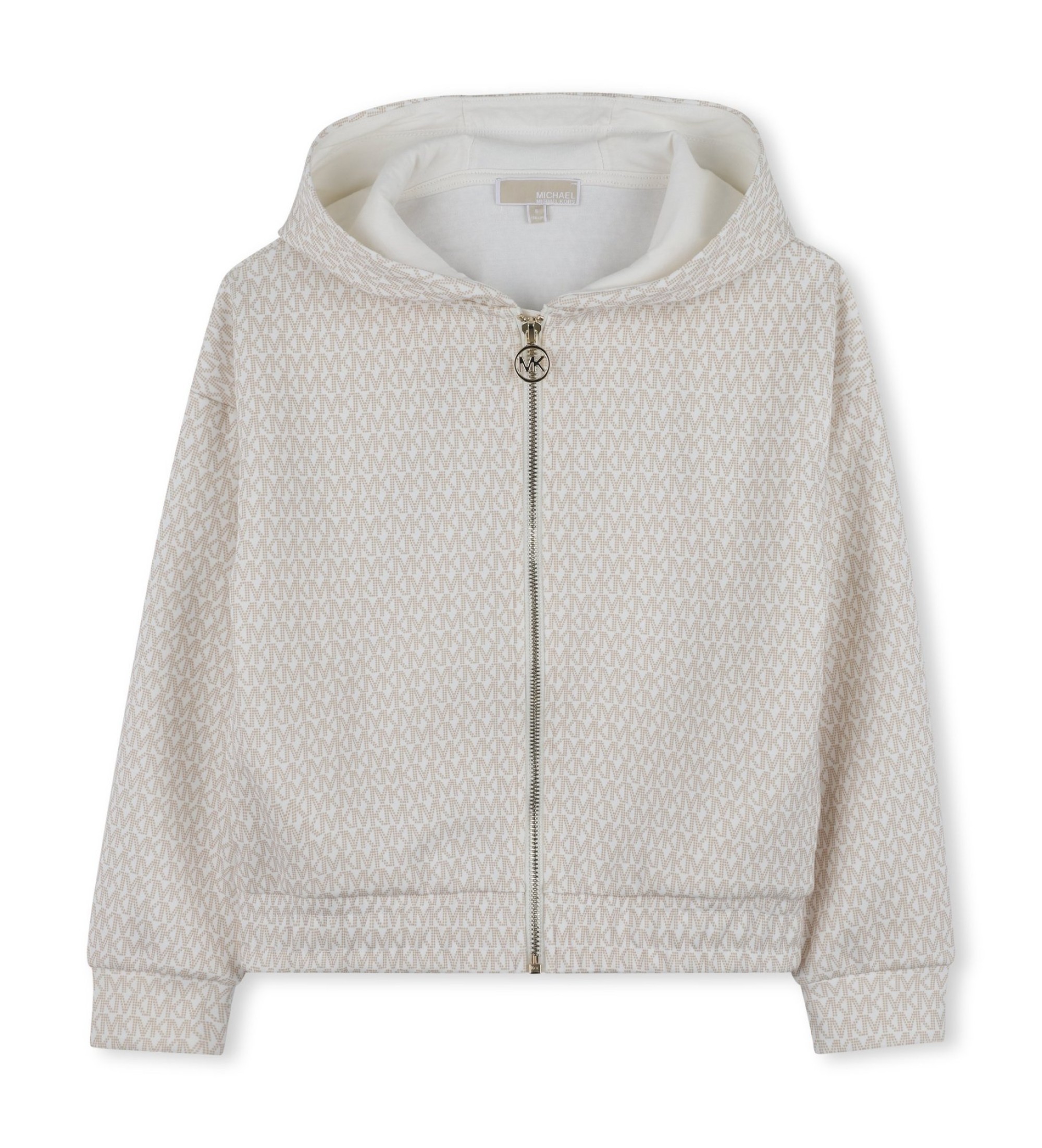 Michael Kors für Mädchen. R30589 Graues Sweatshirt mit Kapuze (12Y= 150cm), Lässig, Polyester, Kinderbekleidung