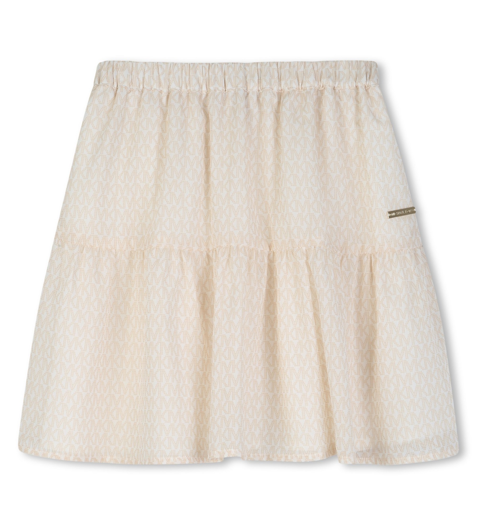 Michael Kors für Mädchen. R30562 Beigefarbener Rock mit Rüschen (10Y= 138cm), Lässig, Polyester, Kinderbekleidung