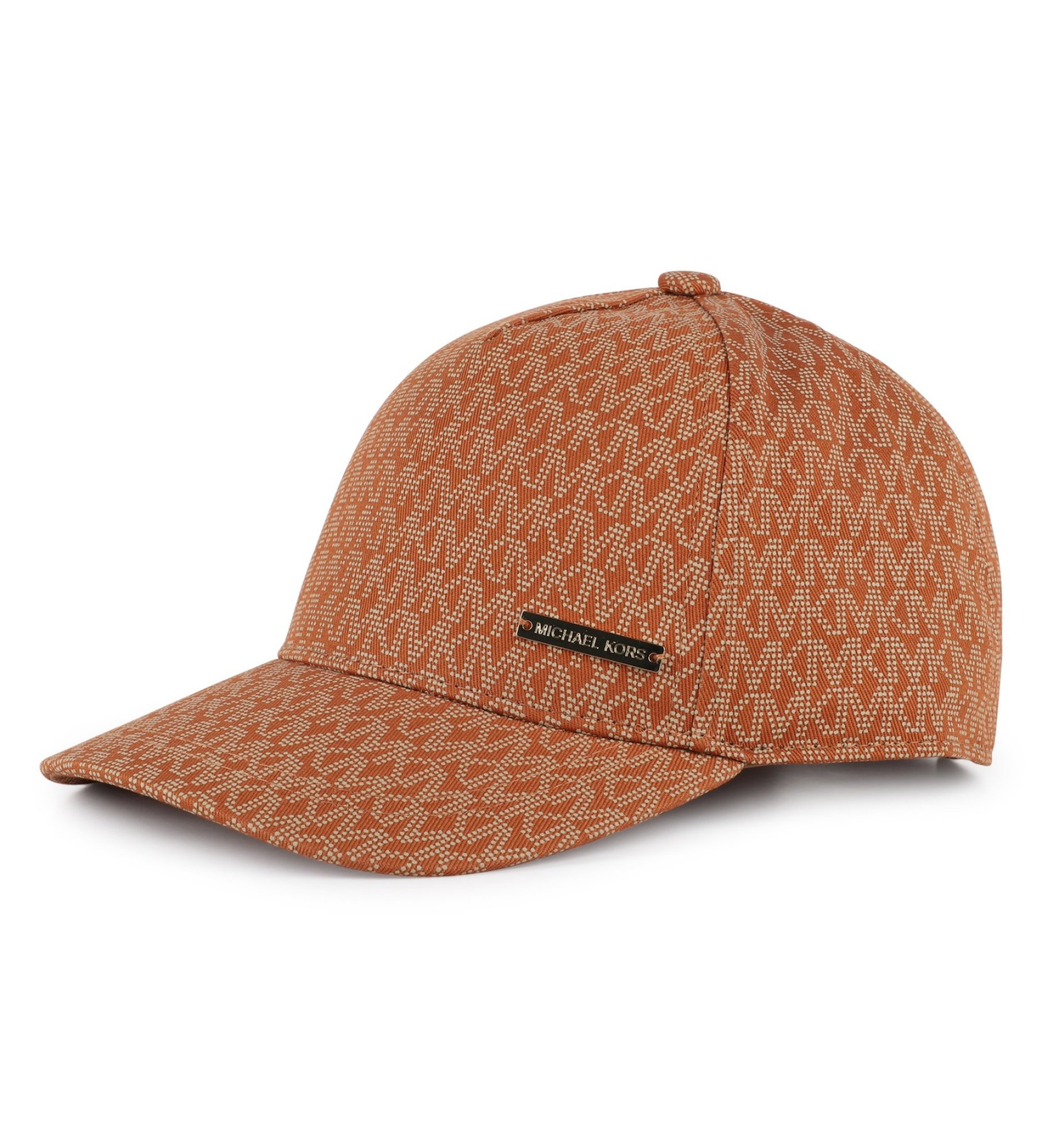 Michael Kors für Mädchen. R30624 Braune Mütze mit Monogramm (52), Lässig, Baumwolle, Kinderbekleidung