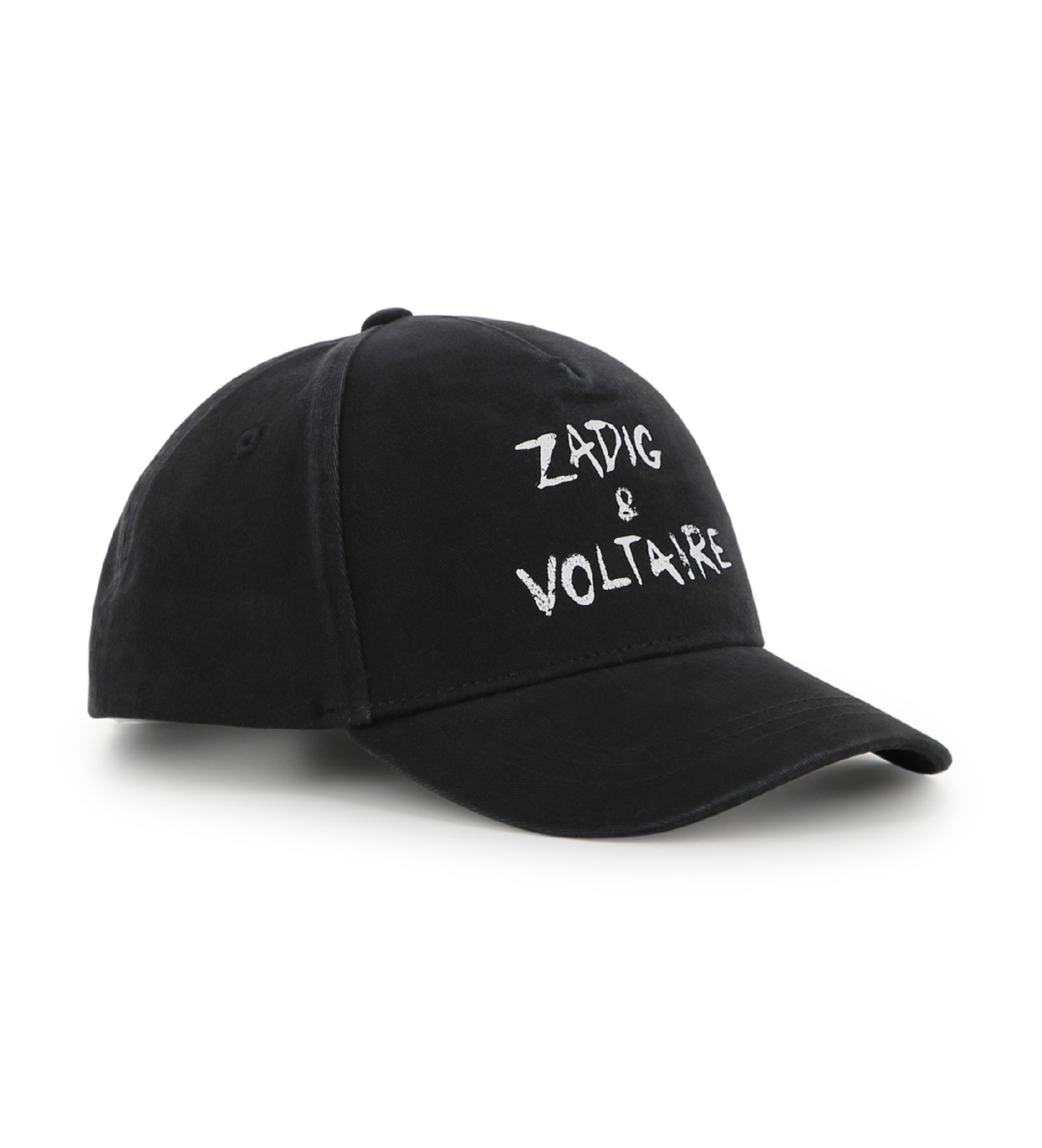 Zadig & Voltaire für Mädchen. X60618 Schwarze Logo-Kappe (54), Lässig, Baumwolle, Kinderbekleidung