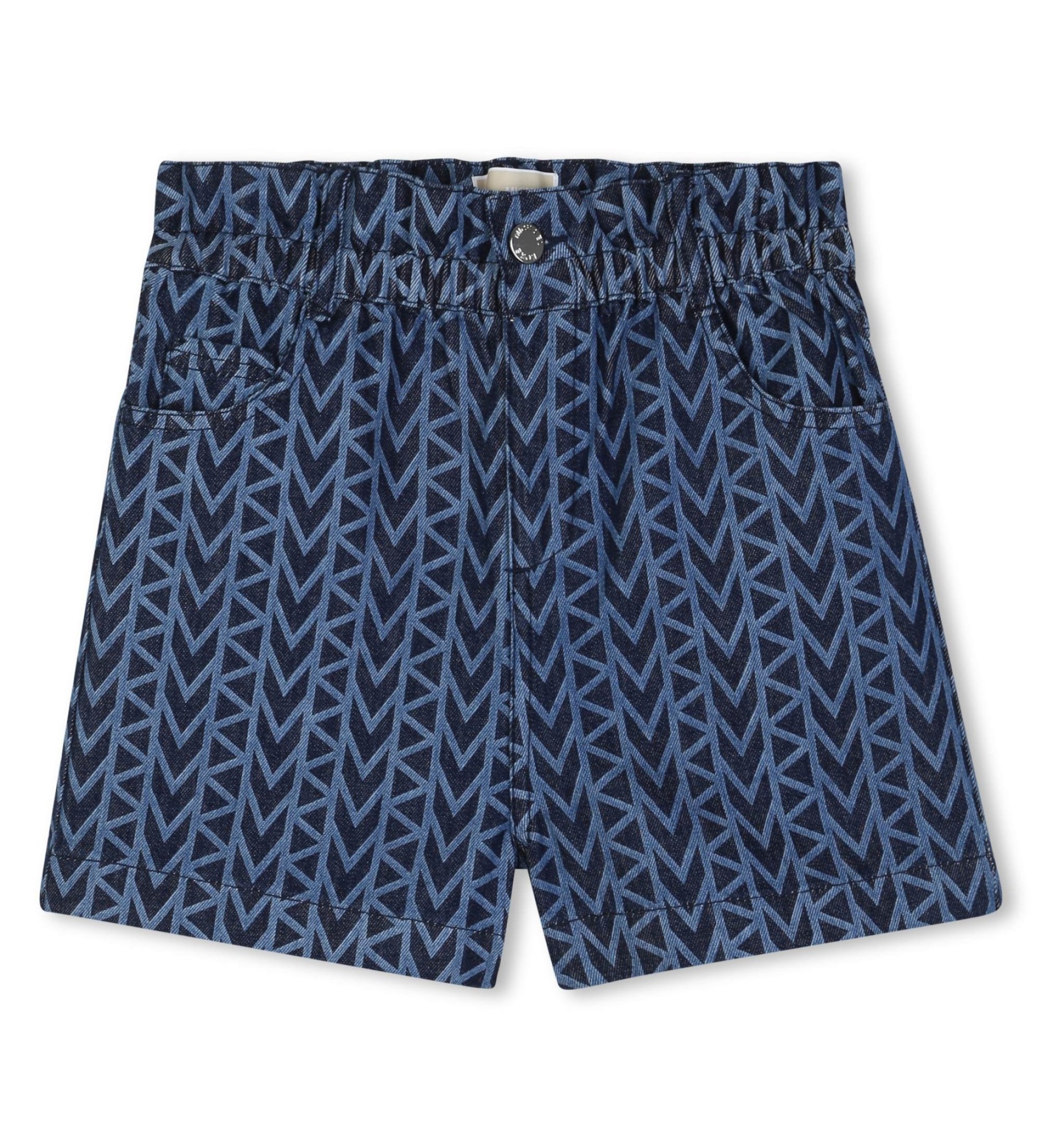 Michael Kors für Mädchen. R30570 Blaue Denim-Shorts (10Y= 138cm), Lässig, Baumwolle, Kinderbekleidung
