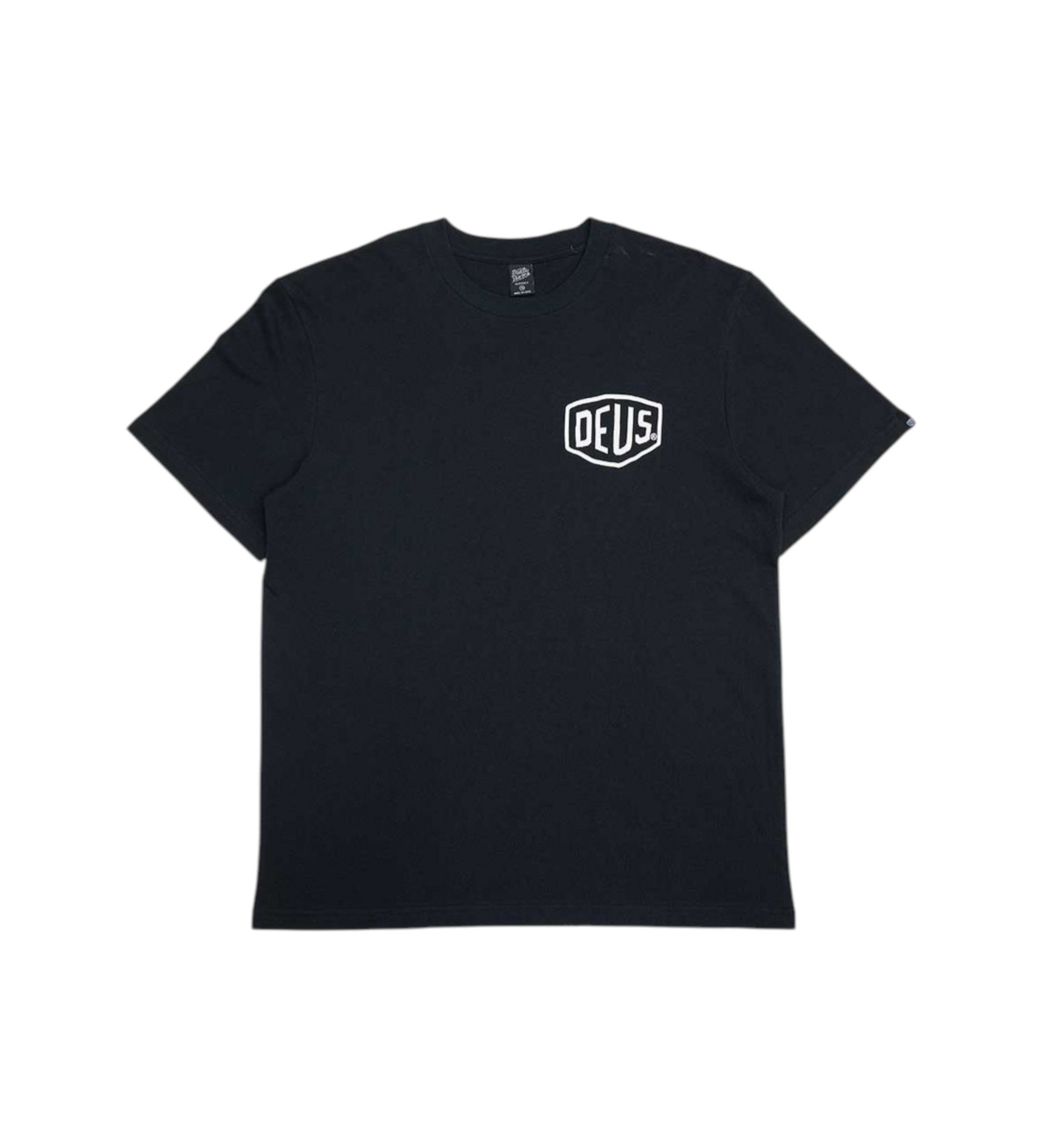 Deus Ex Machina für Herren. D261MTS146 Frontage T-shirt schwarz (XXL), Lässig, Baumwolle, Kurzarm