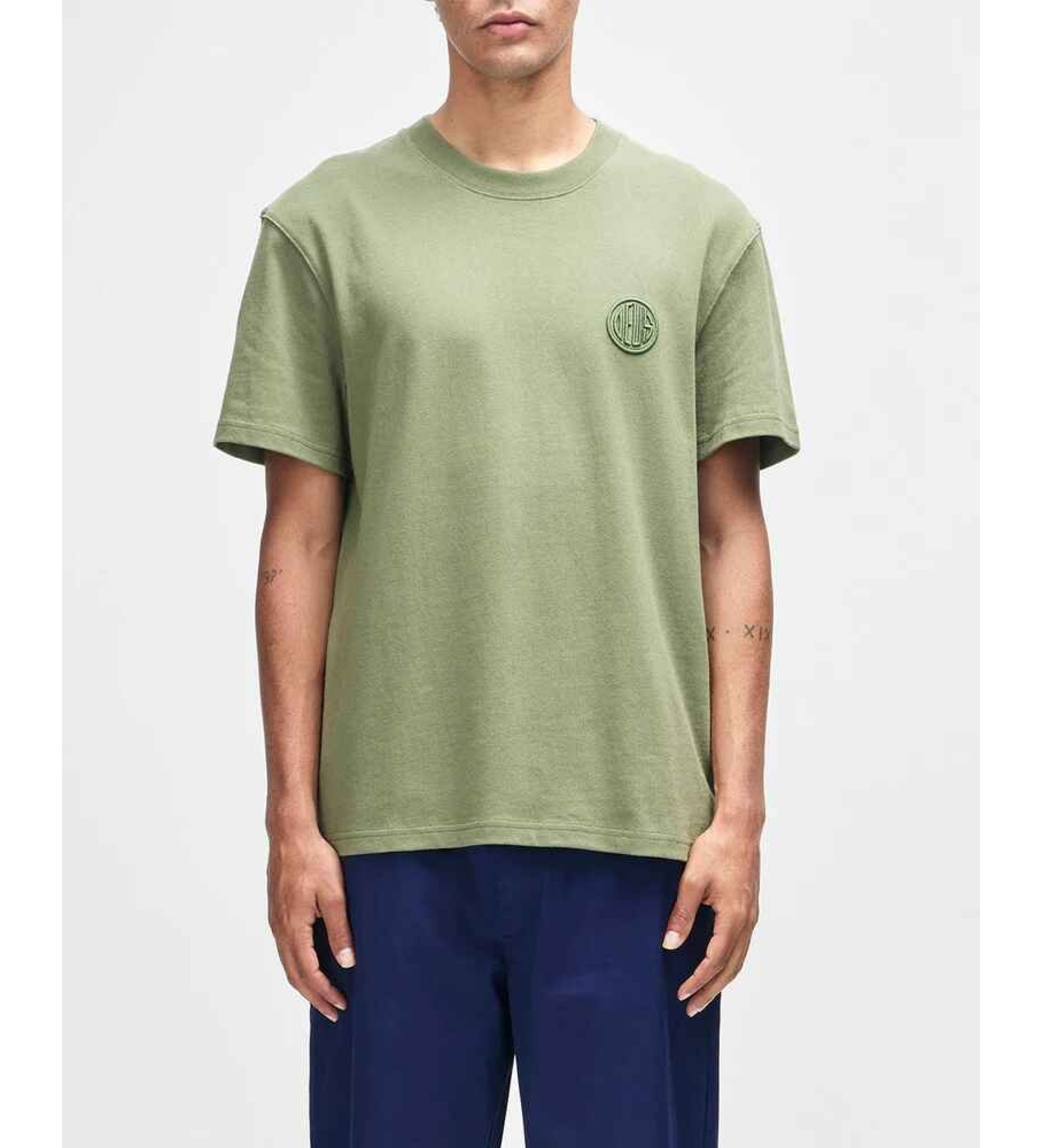 Deus Ex Machina für Herren. D261MTS172 Pill Logo T-shirt grün (M), Lässig, Baumwolle, Kurzarm