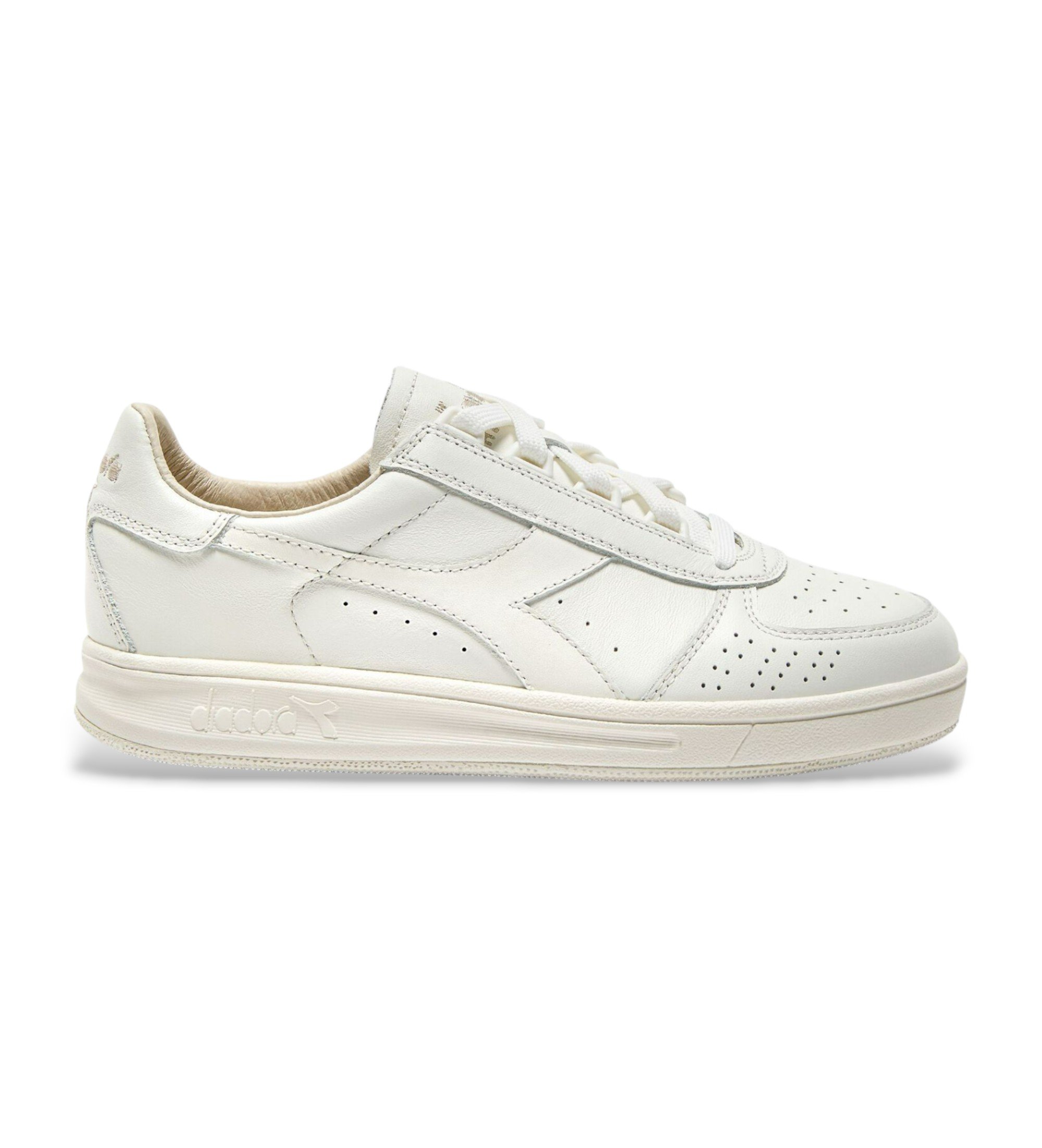 Diadora Unisex. 201181586 Schuhe B.Elite '84 Italia weiß (39), Leder, Wohnung, Schnürsenkel, Lässig