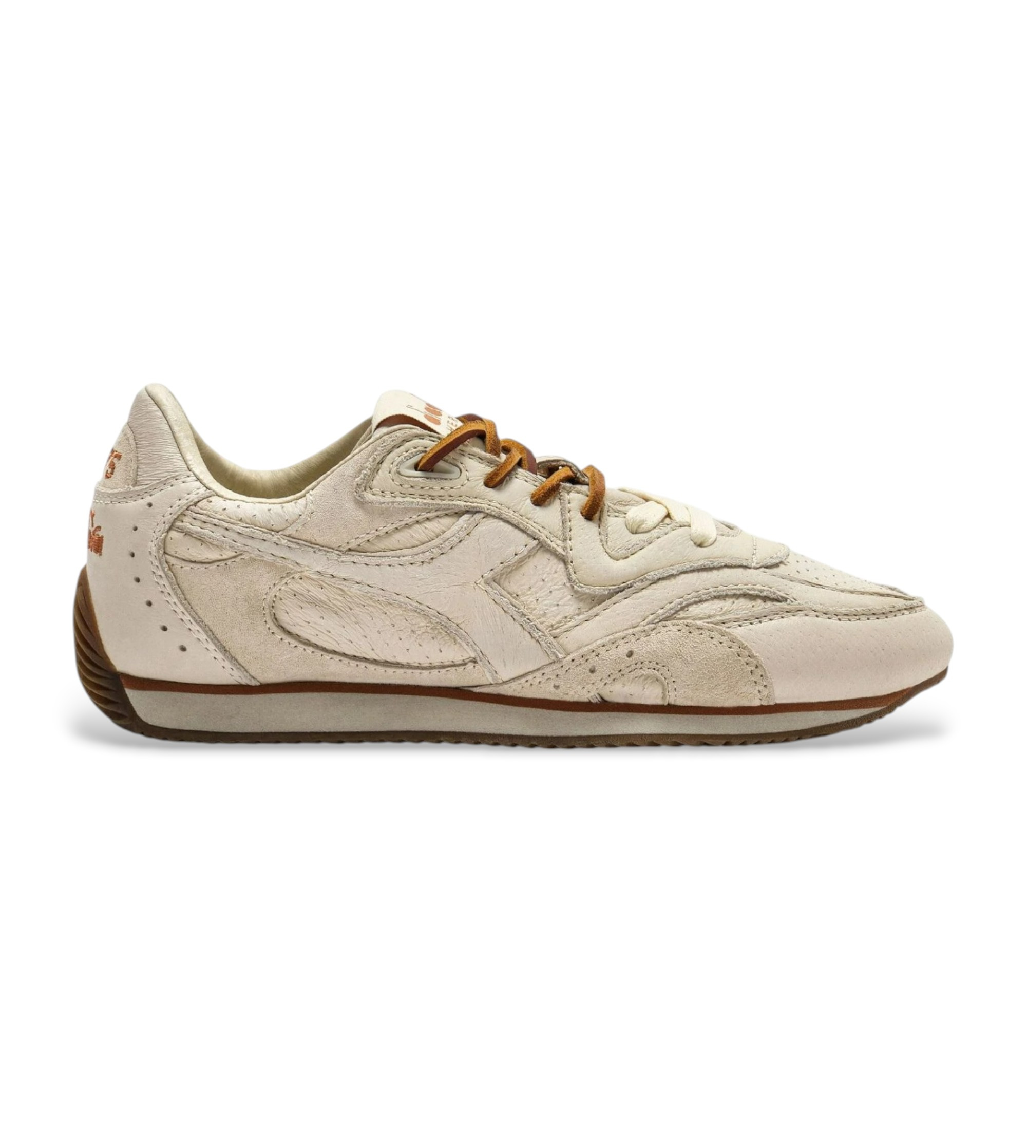 Diadora Unisex. 201182807 Equipe Revenge Leder Turnschuhe Dune Used Italia beige (36), Wohnung, Schnürsenkel, Lässig