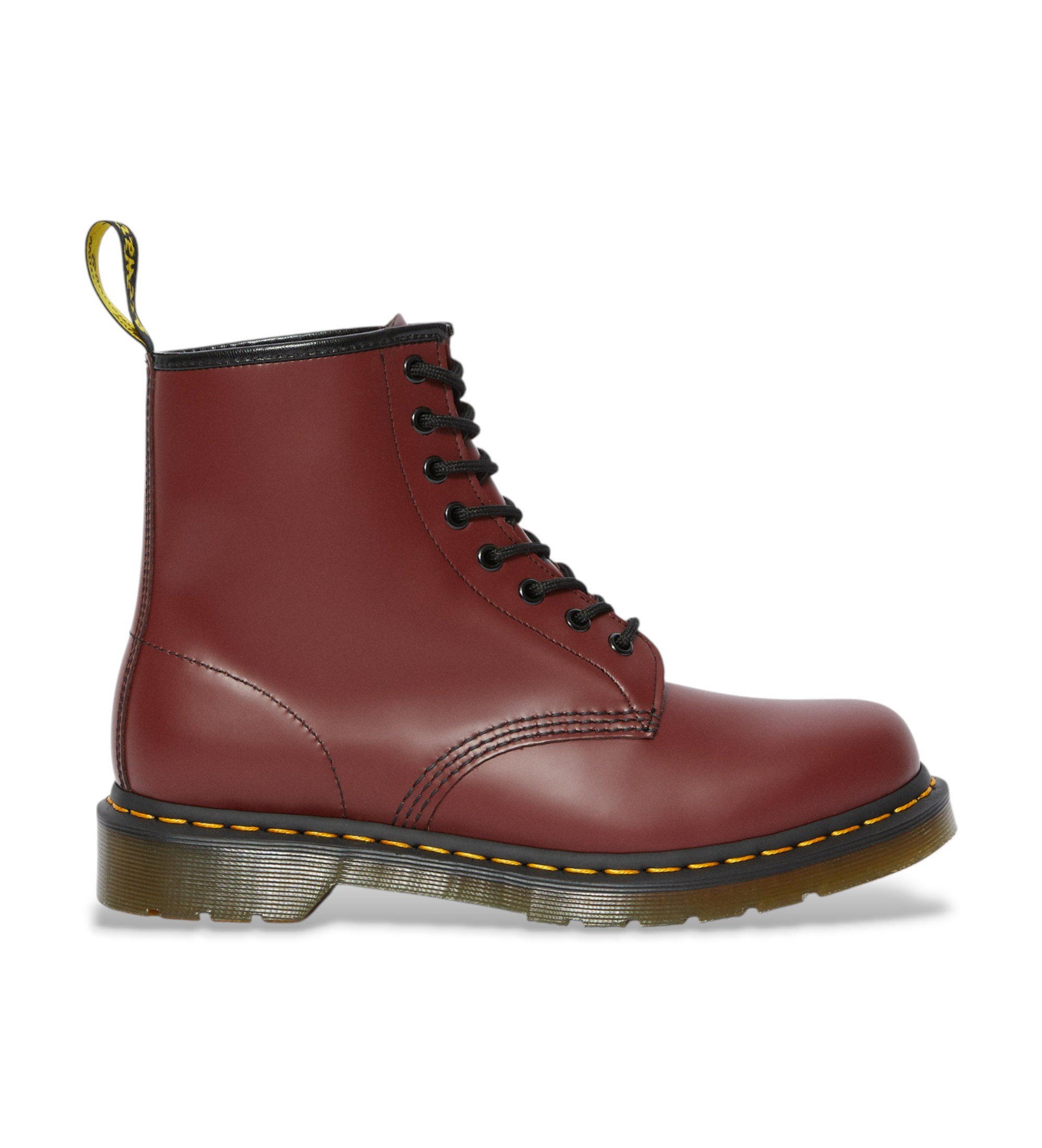 Dr Martens Unisex. 11822600 1460 burgunderrote Glattlederstiefel (39), Wohnung, Schnürsenkel, Lässig, Kastanienbraun, Bordeaux
