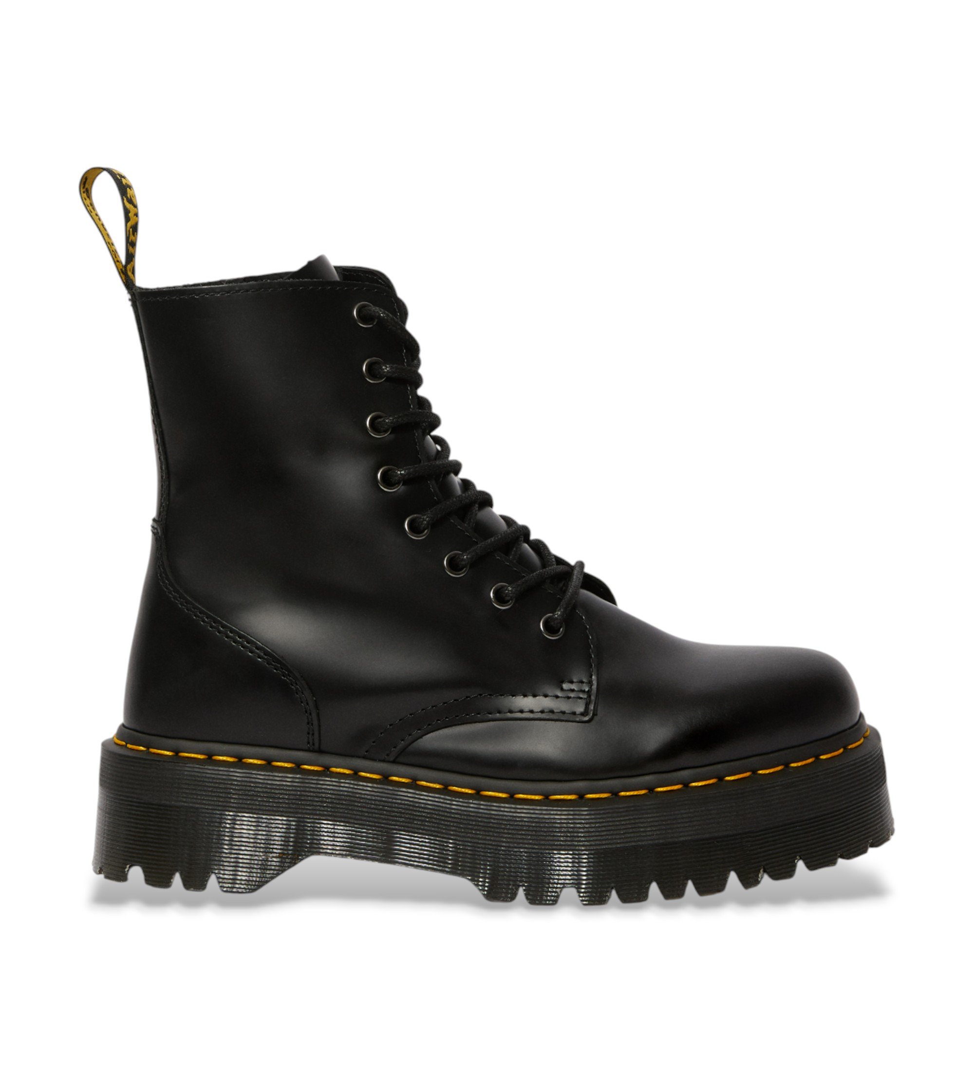 Dr Martens für Damen. 15265001 Jadon Glattlederstiefel schwarz (41), 3 bis 5 cm, Reißverschluss, Lässig