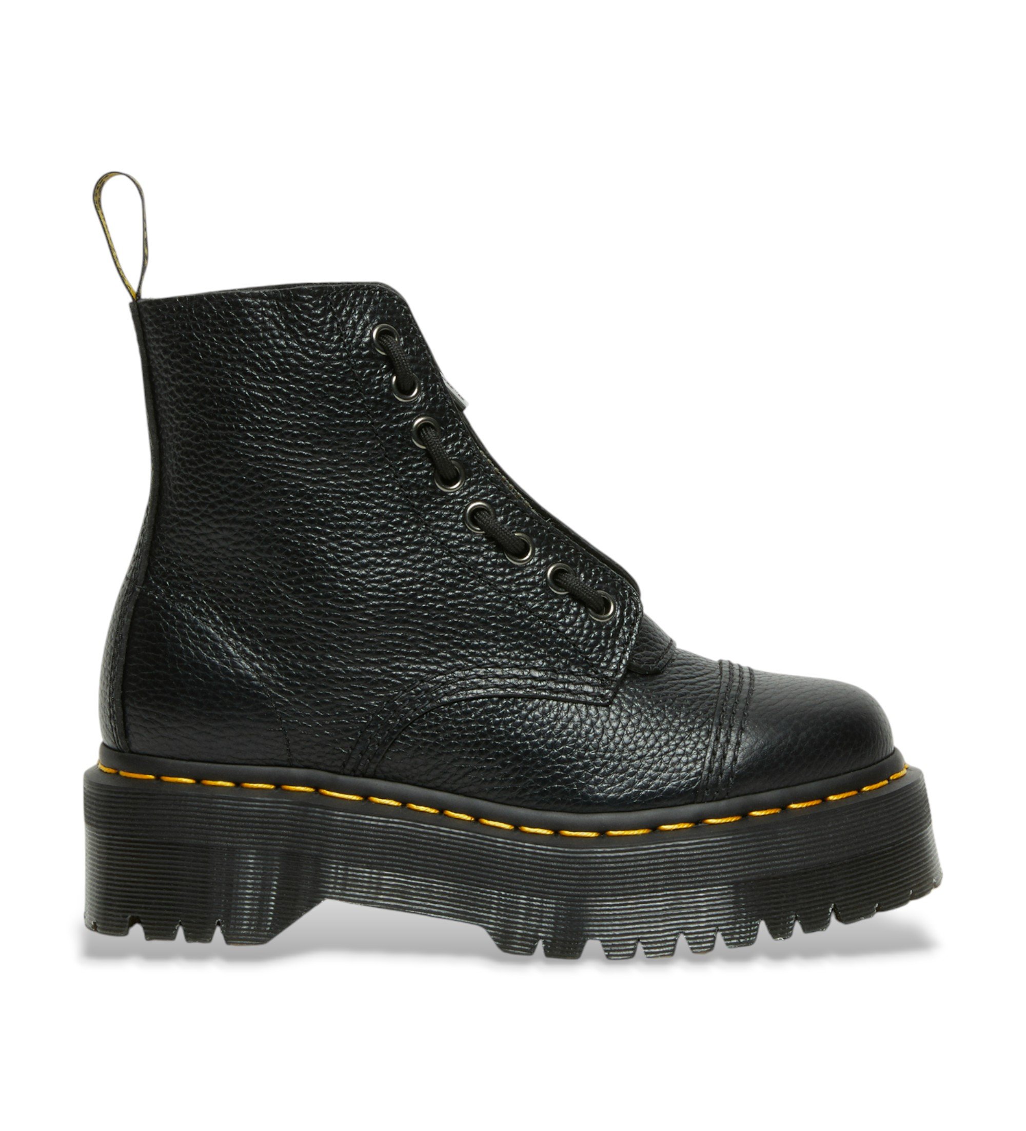 Dr Martens für Damen. 22564001 Sinclair Lederstiefel schwarz (41), 3 bis 5 cm, Reißverschluss, Lässig
