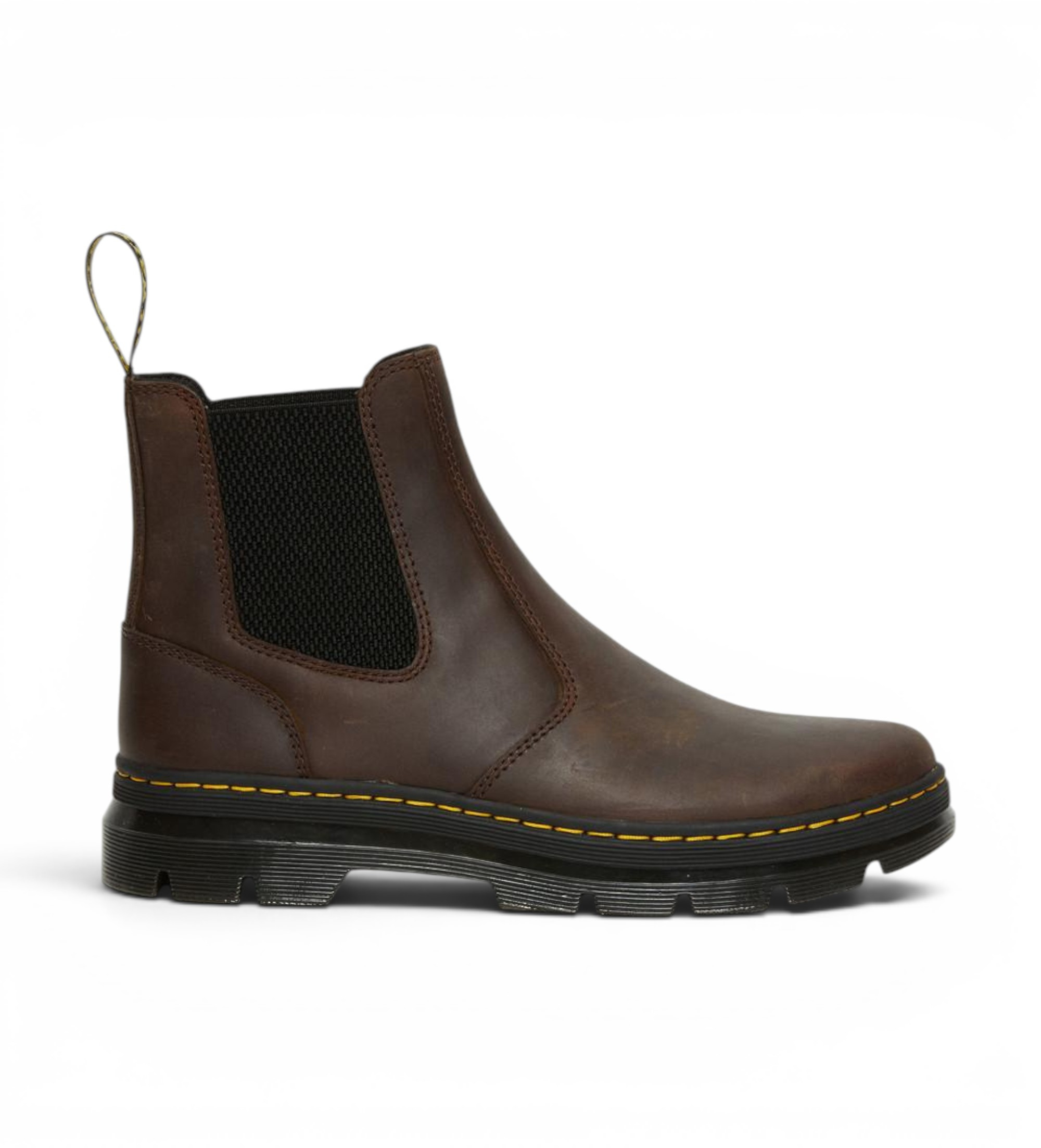 Dr Martens Unisex. 25978207 Braune Leder-Stiefeletten Embury (39), Wohnung, Keine, Lässig, Klassisch