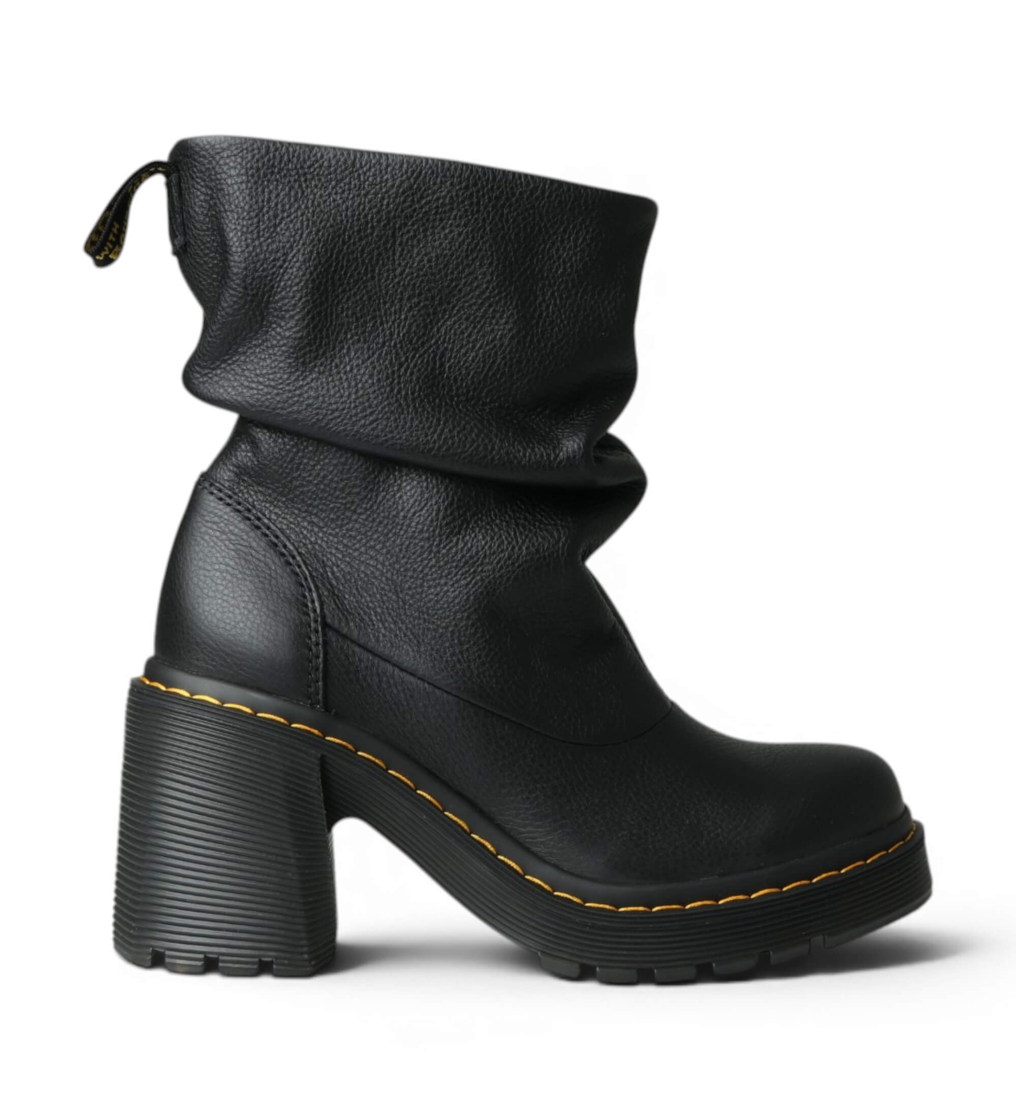 Dr Martens Unisex. 43119001 Kasey Lo Lederstiefel schwarz (38), 5 bis 8 cm, Keine, Lässig